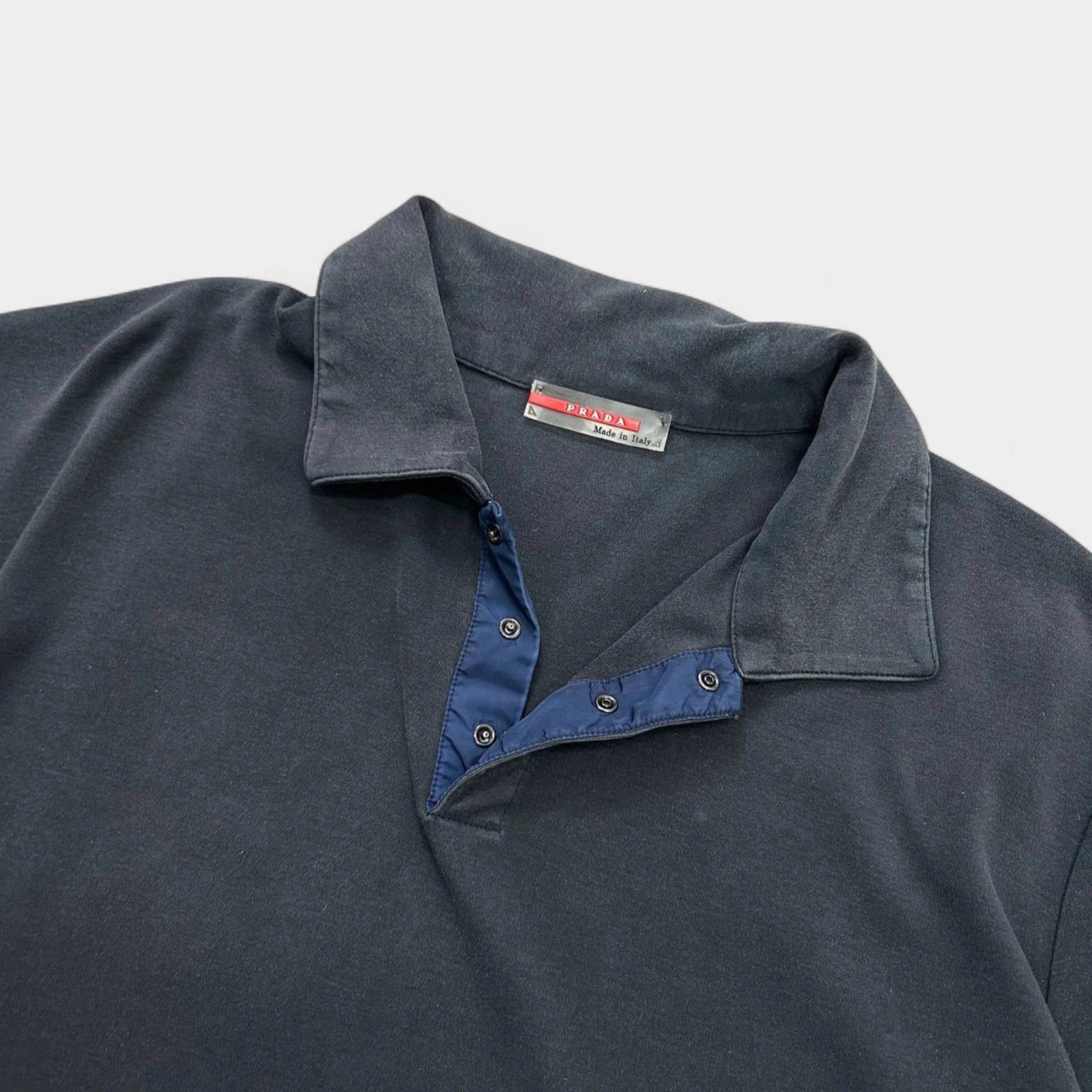 Prada Prada Sport Navy Blue Polo Shirt Size US L / EU 52-54 / 3 - 2 Thumbnail
