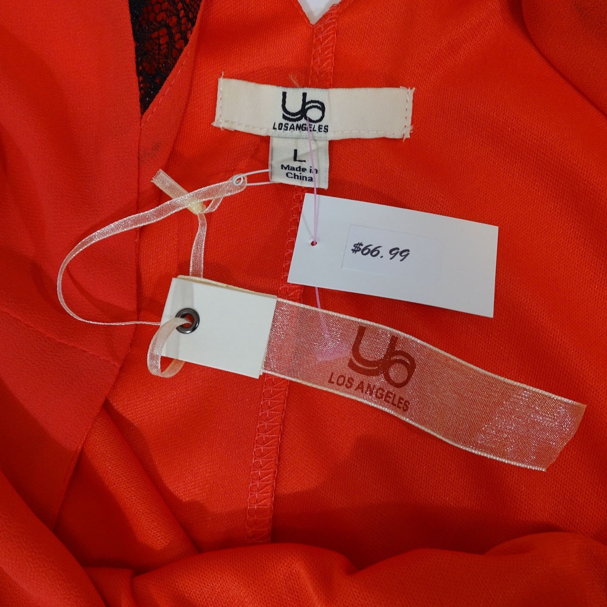 Other Ya Los Angeles Orange Flutter Sleeve Shift Dress Size L Size L / US 10 / IT 46 - 8 Thumbnail