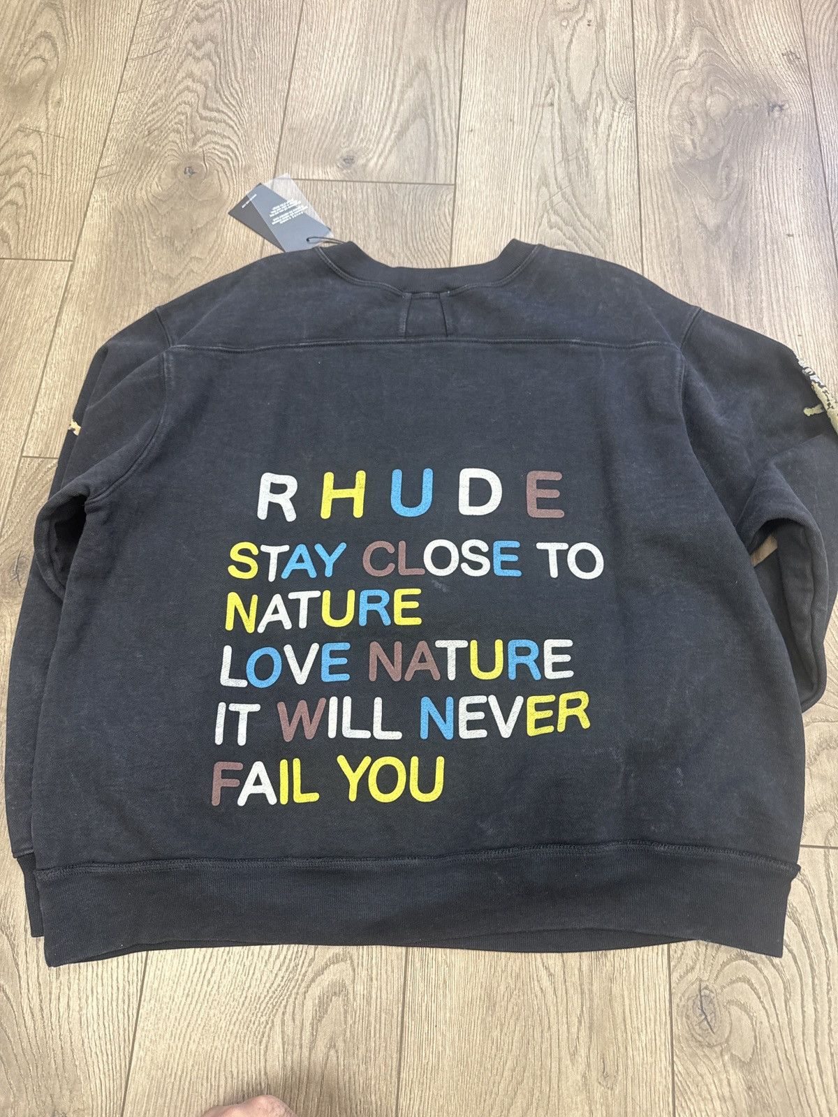 Rhude Rhude wolves crewneck black Size US XS / EU 42 / 0 - 2 Thumbnail