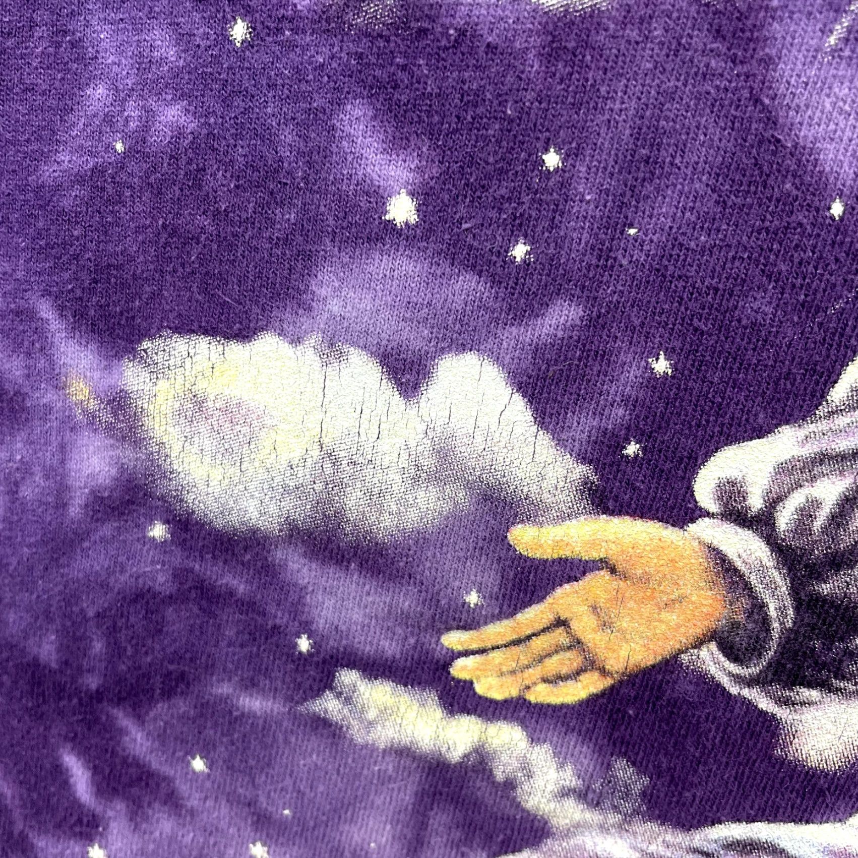 Gildan VINTAGE Y2K Angel Graphic T-Shirt Medium Purple Tie-Dye Unisex M Shirt Mens Womens Girls критер Size US M / EU 48-50 / 2 - 6 Thumbnail