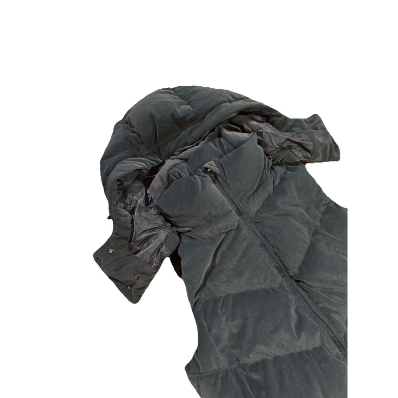 Athleta Athleta Lofty Velvet Down Vest Green XXS Vest Womens Regular Size XXS Size M / US 6-8 / IT 42-44 - 3 Thumbnail
