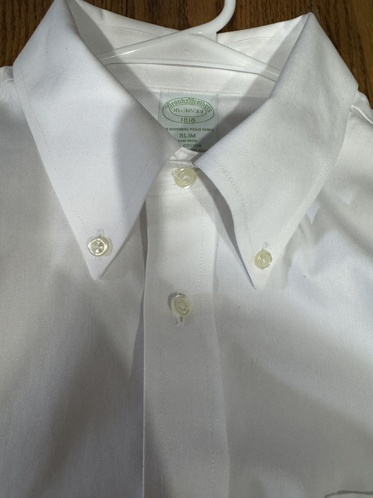 Brooks Brothers VGC Brooks Brothers Non-Iron Button-Down Collar 16-32/33 Size 38R - 2 Thumbnail