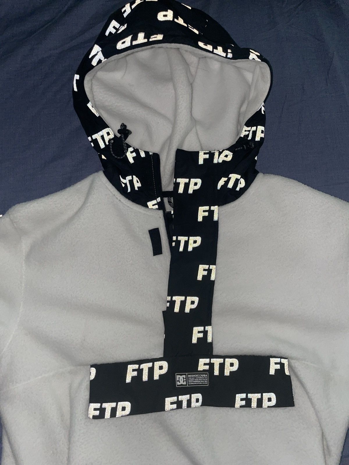 image of Ftp X Dc Shoreditch Pullover in White, Men's (Size Medium)