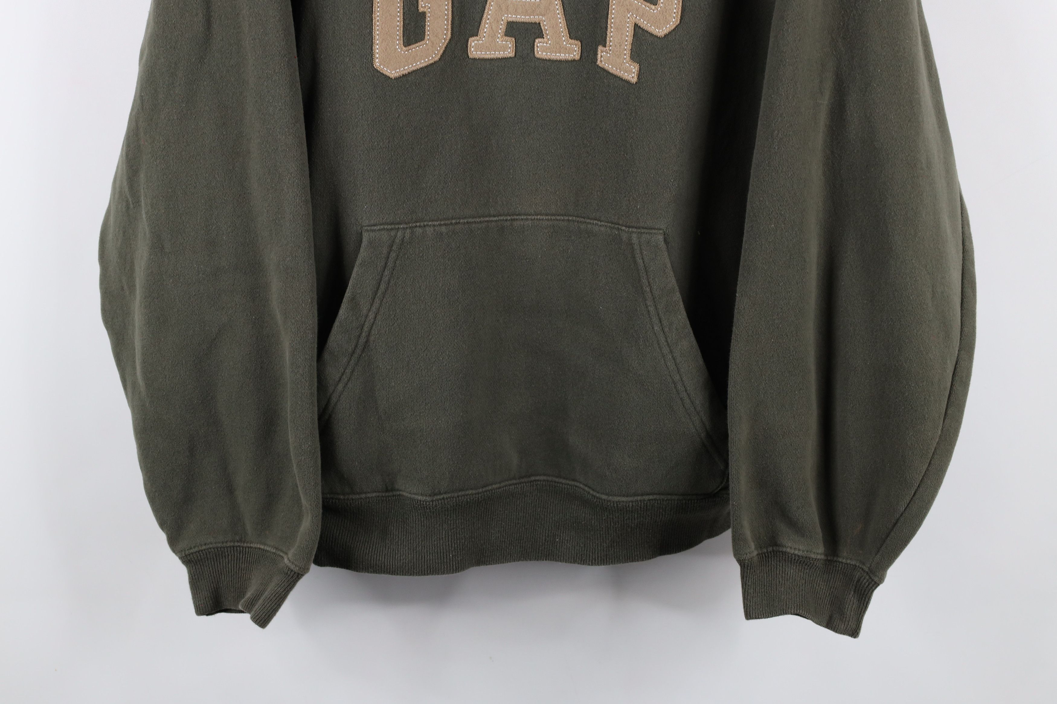 Gap × Vintage Vintage Gap Spell Block Letter Hoodie Sweatshirt Moss Green Size US M / EU 48-50 / 2 - 3 Thumbnail