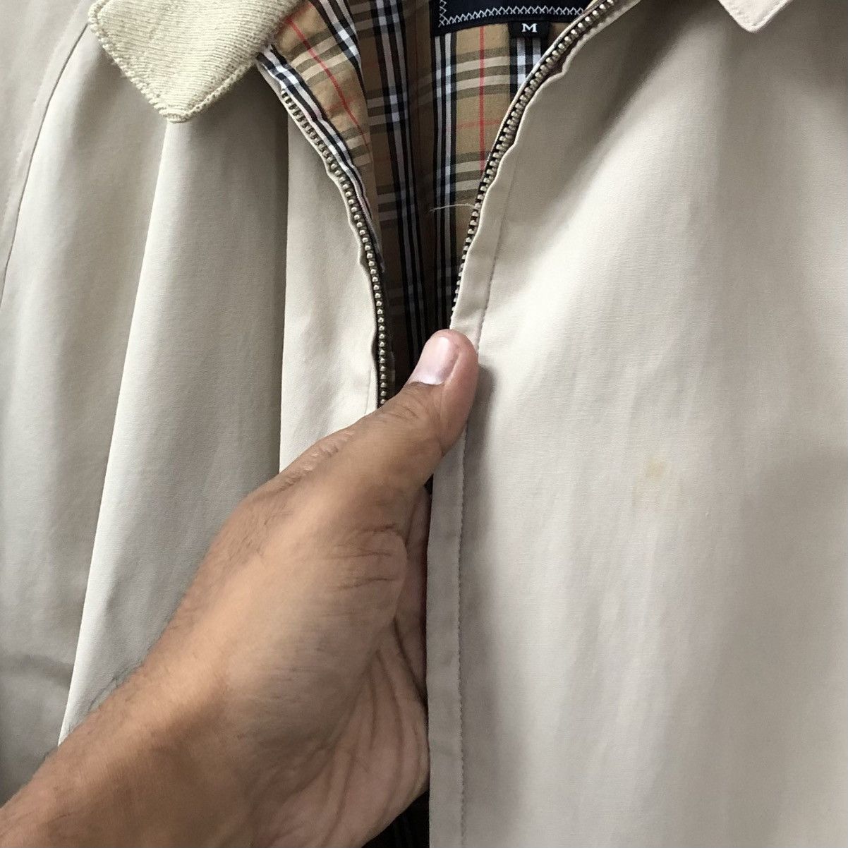 Burberry VTG Burberrys Embroidery Logo Lined Novacheck Bomber Jacket Size US M / EU 48-50 / 2 - 15 Thumbnail