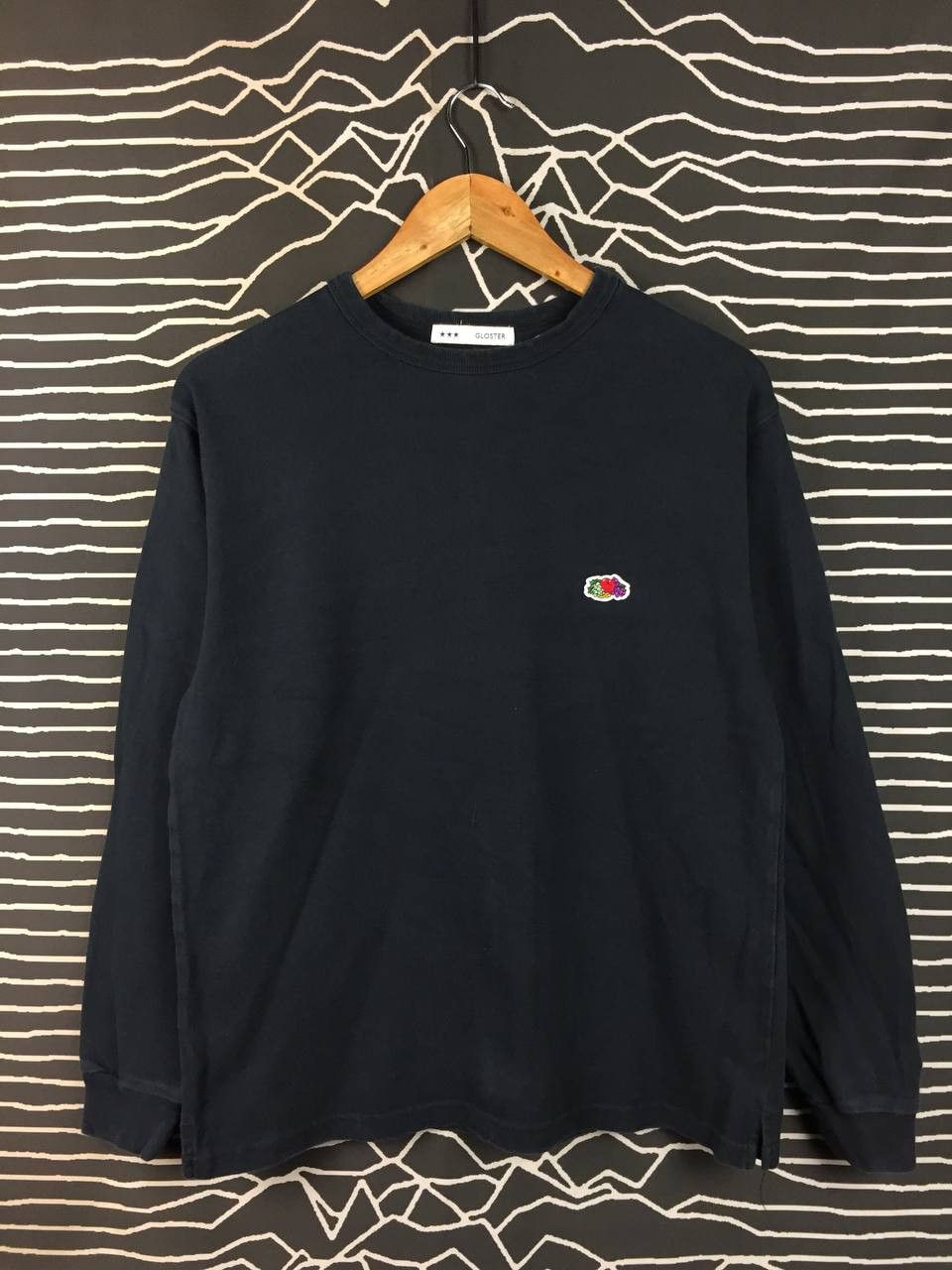 Japanese Brand Gloster Japan Embroidered Logo Long Sleeve Tee Size US S / EU 44-46 / 1 - 1 Thumbnail