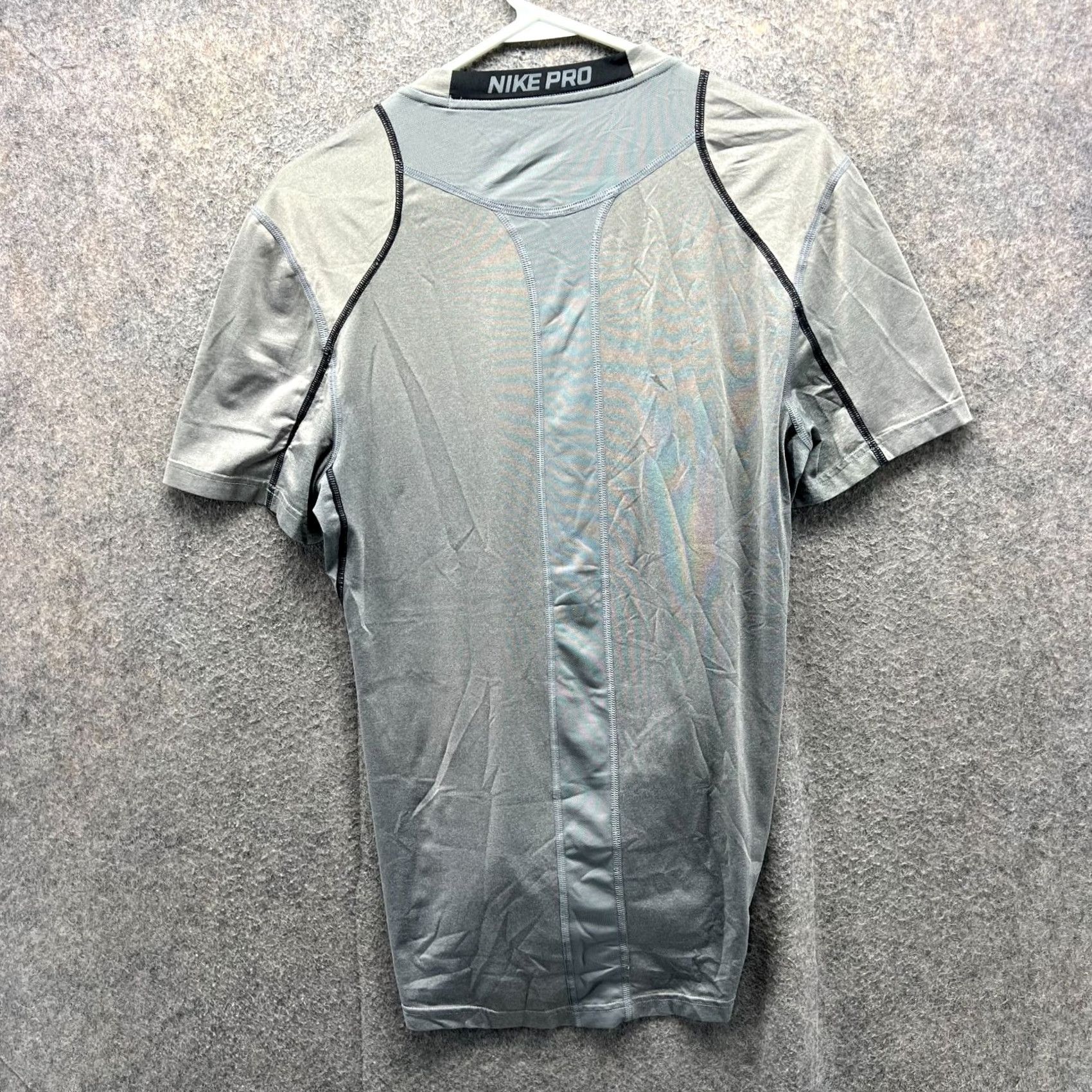 Nike Nike Pro Shirt Mens Small Gray Dri-Fit Compression Fitted Athletic Tee Size US S / EU 44-46 / 1 - 3 Thumbnail