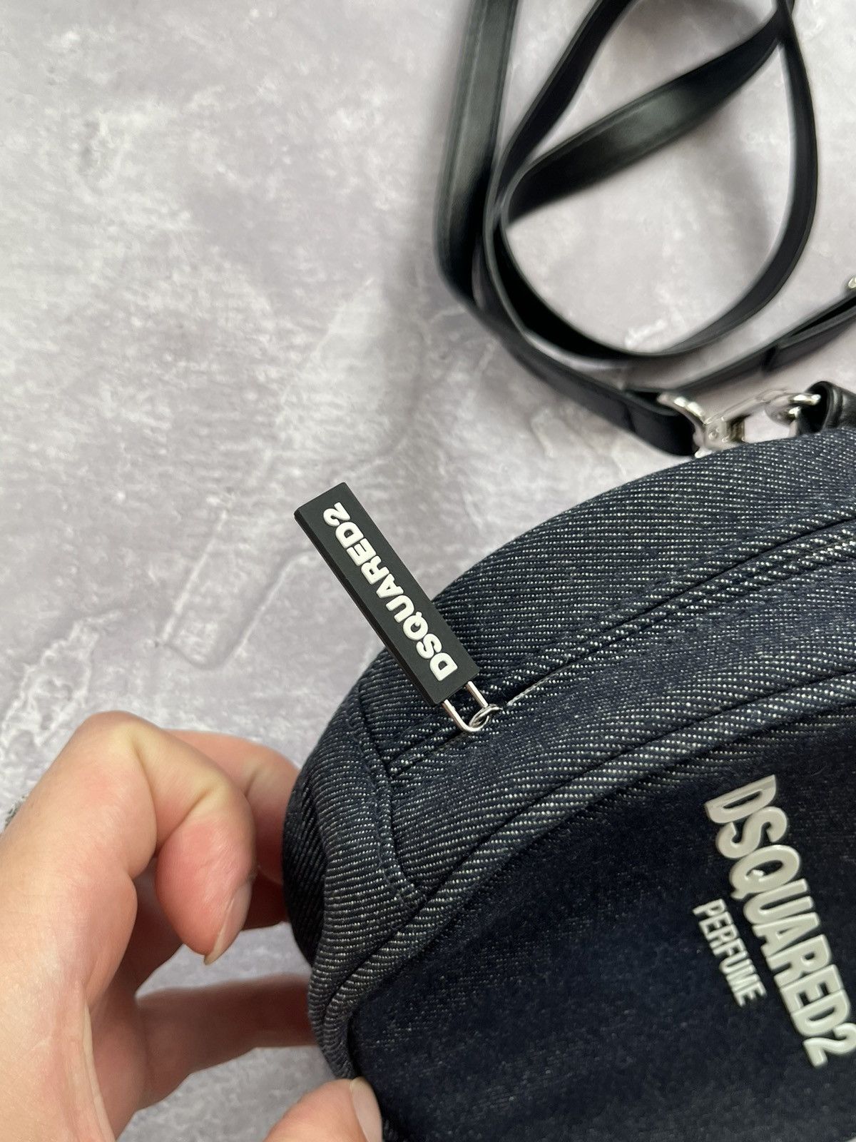 Dsquared2 Dsquared2 DSQ2 Perfume Denim Small Bag Logo Size ONE SIZE - 2 Thumbnail