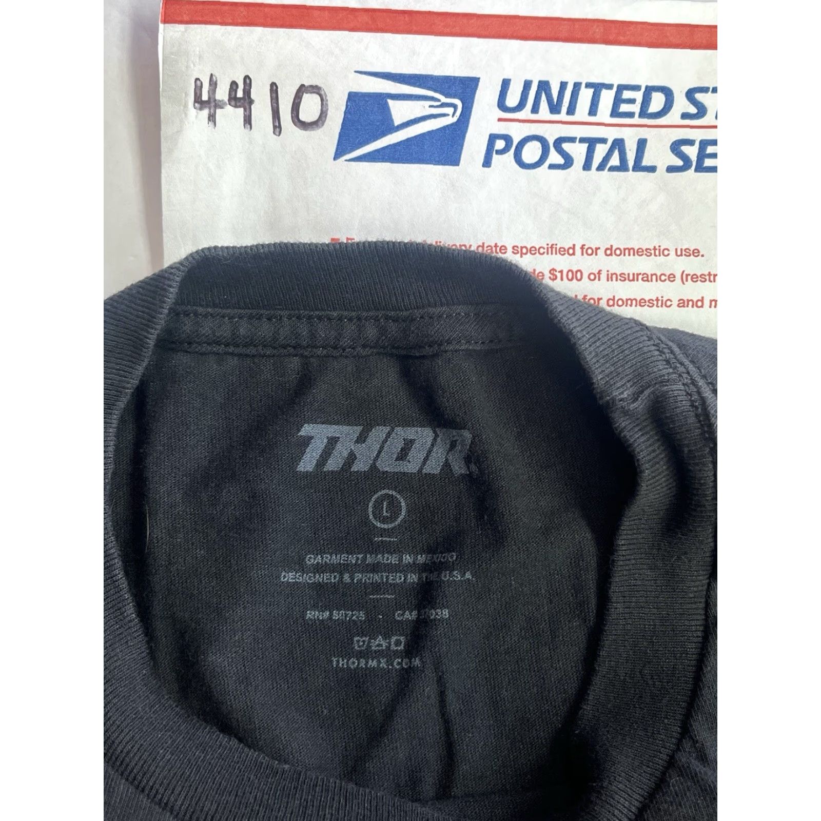 Vintage Vtg THOR Hallman USA Big H Black Long Sleeve Men's Sz L Tee Shirt Motorcycle Graphic Print Shirt shirts? Size US L / EU 52-54 / 3 - 7 Thumbnail