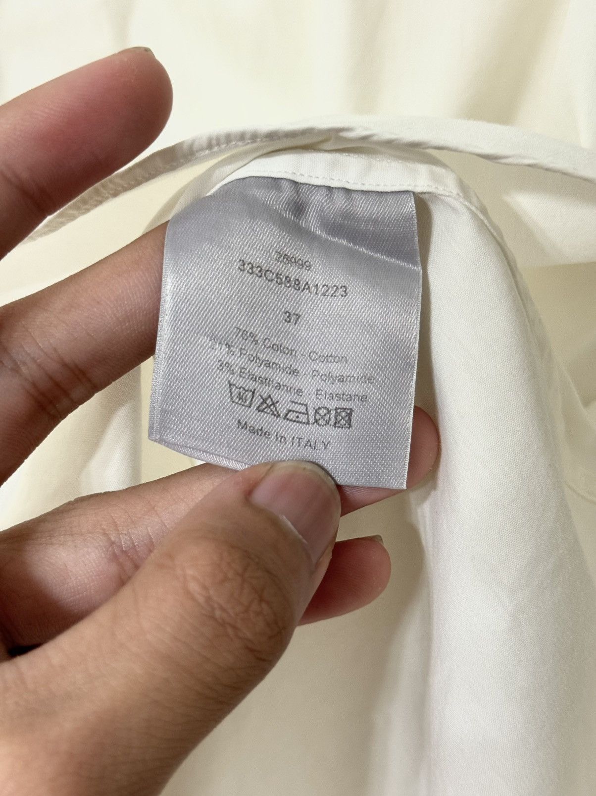 Dior Dior Homme White Button-up Shirt By Kris Van Assche Size US S / EU 44-46 / 1 - 3 Thumbnail