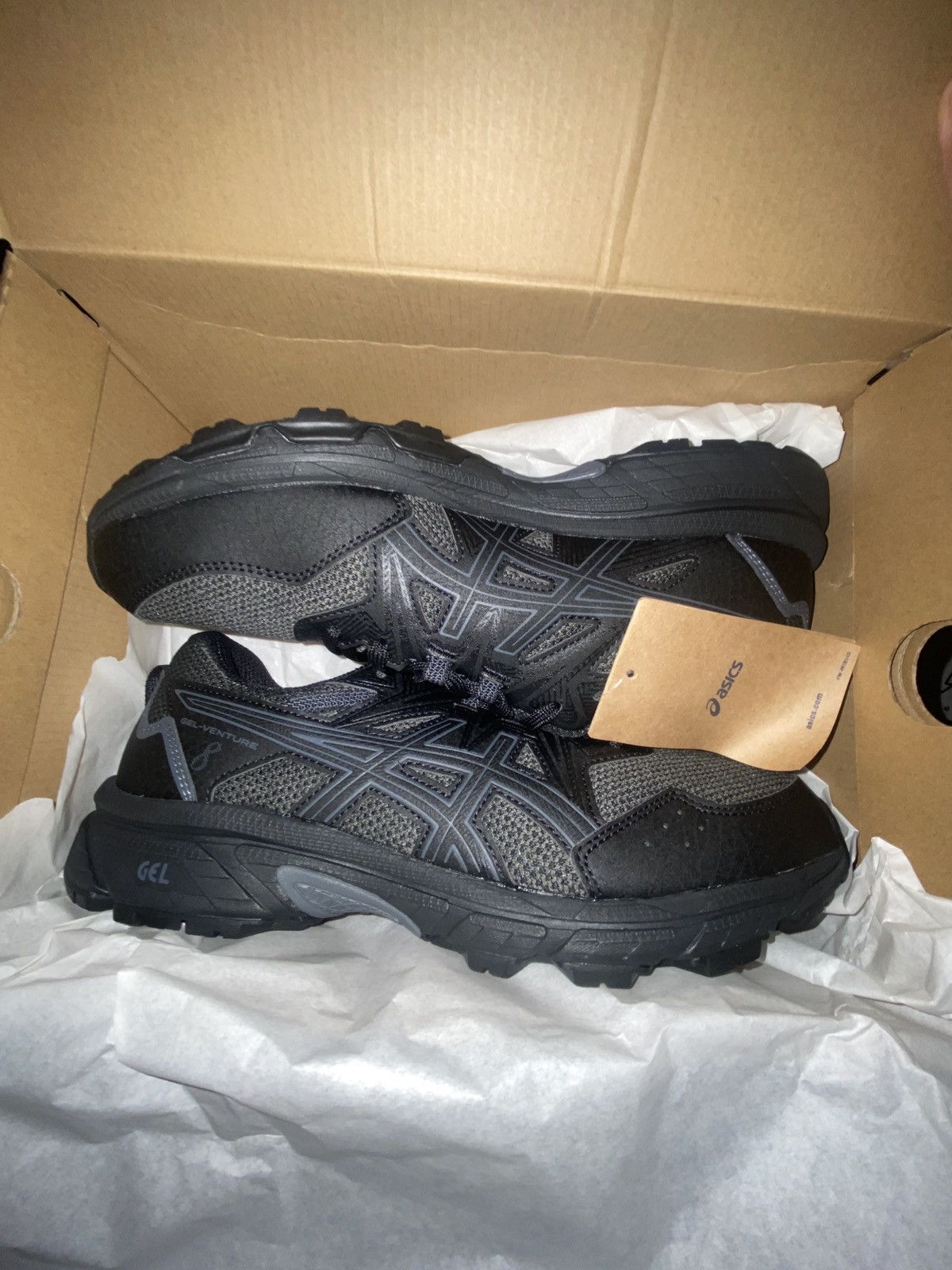 Asics All black ASICS Gel Venture 8 Size US 8.5 / EU 41-42 - 1 Thumbnail