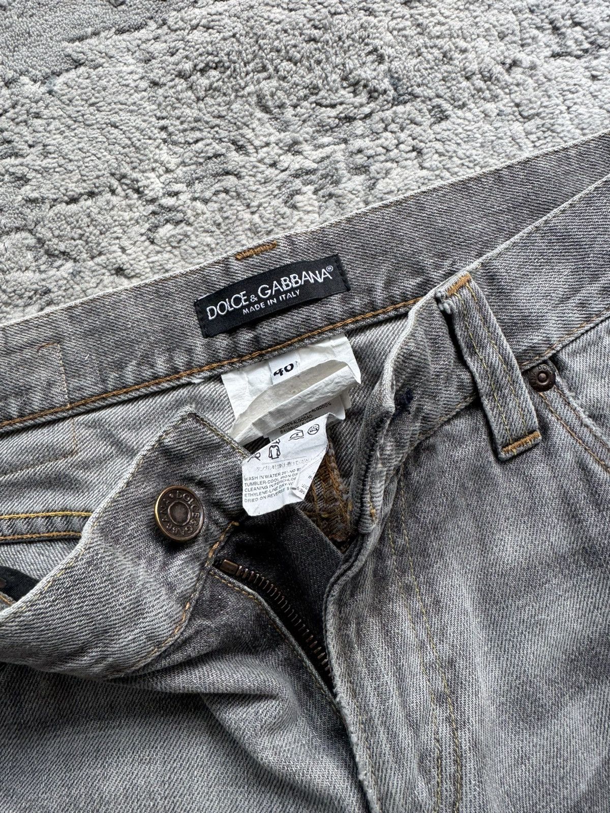 Dolce & Gabbana Dolce Gabbana Vintage Gray Denim Jeans Size 46 made in Italy Size US 31 - 6 Thumbnail