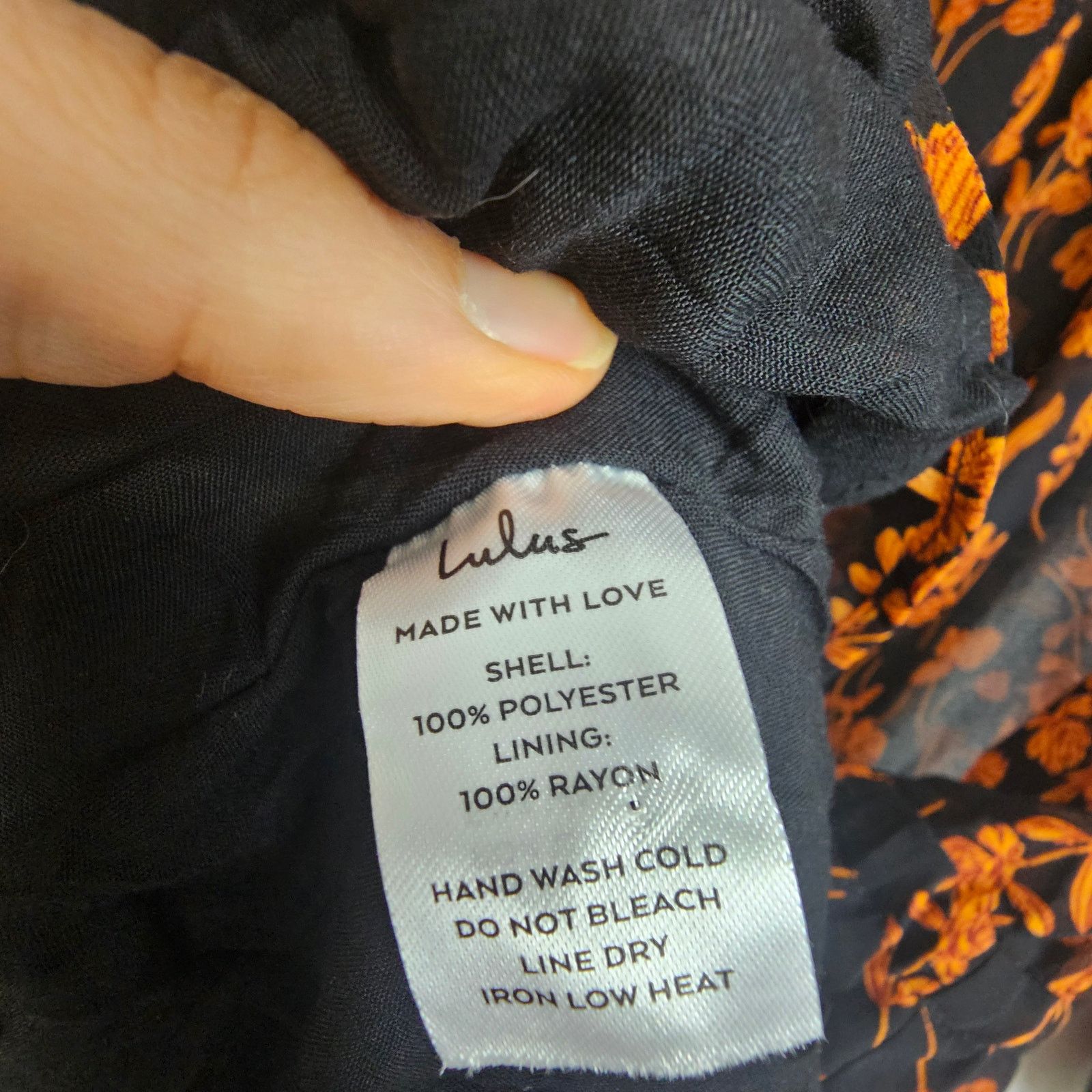 Lululemon Lulus Dress M Sashay My Way Black Floral LS Mini Dress Puff Size M / US 6-8 / IT 42-44 - 9 Thumbnail