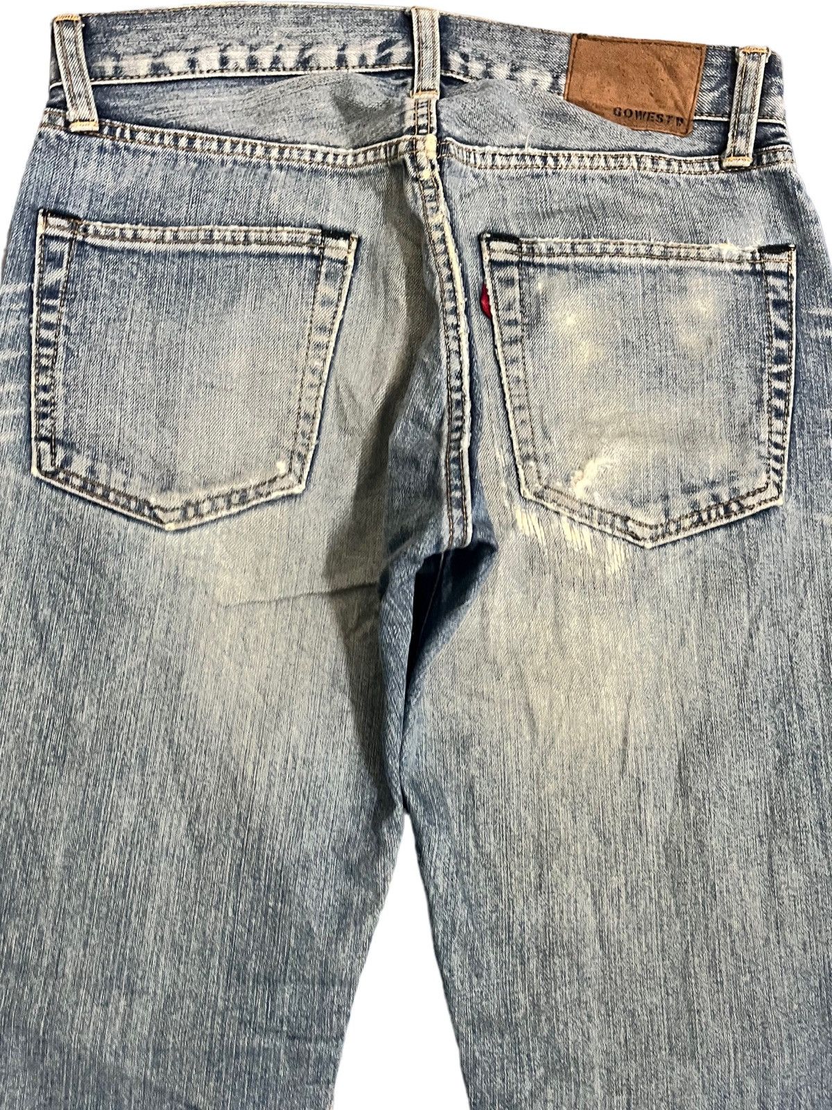 Japanese Brand Vintage Gowest Distressed Denim Size US 29 - 7 Thumbnail