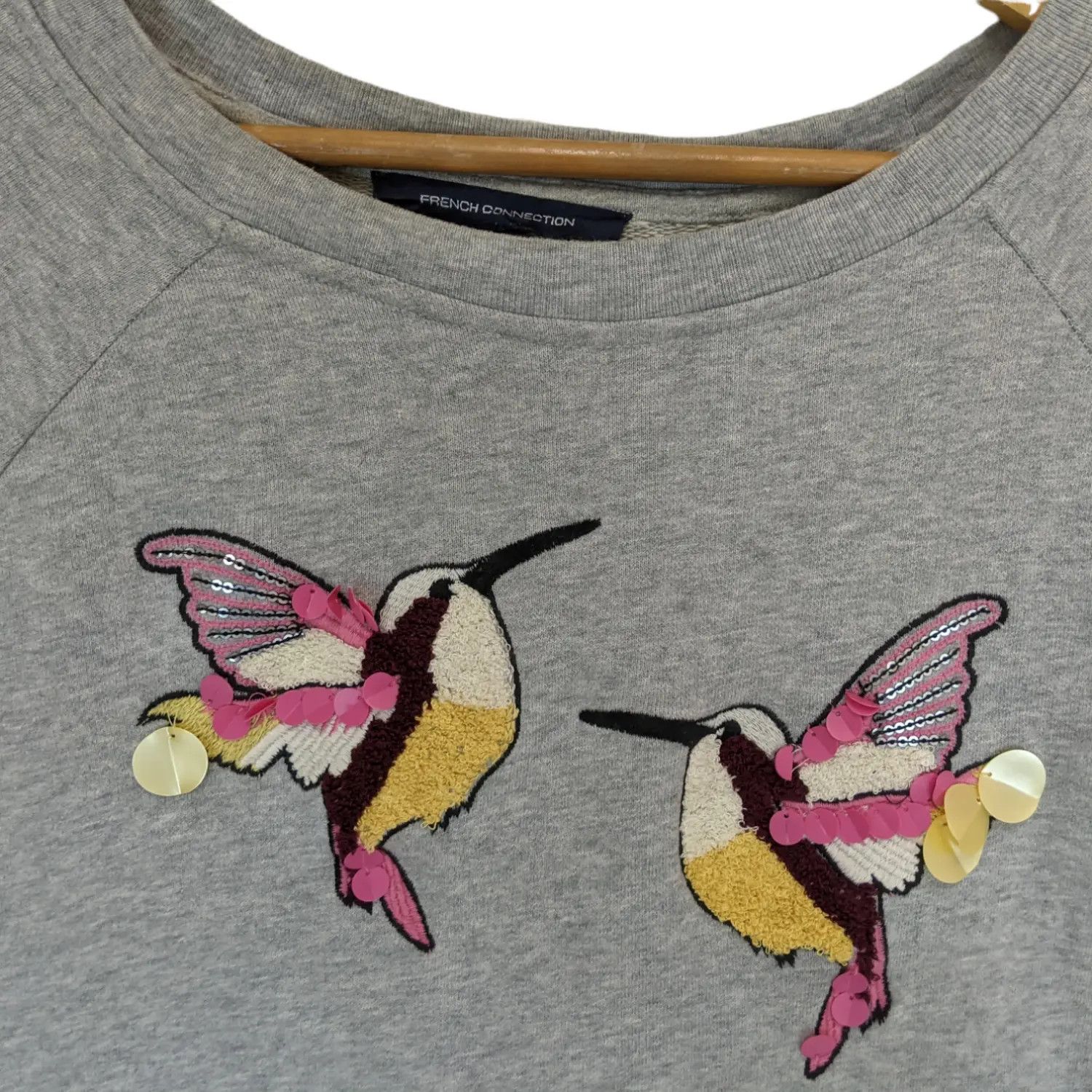 French Connection × Japanese Brand FRENCH CONNECTION Bird Jumper Sweatshirt Size M / US 6-8 / IT 42-44 - 4 Thumbnail