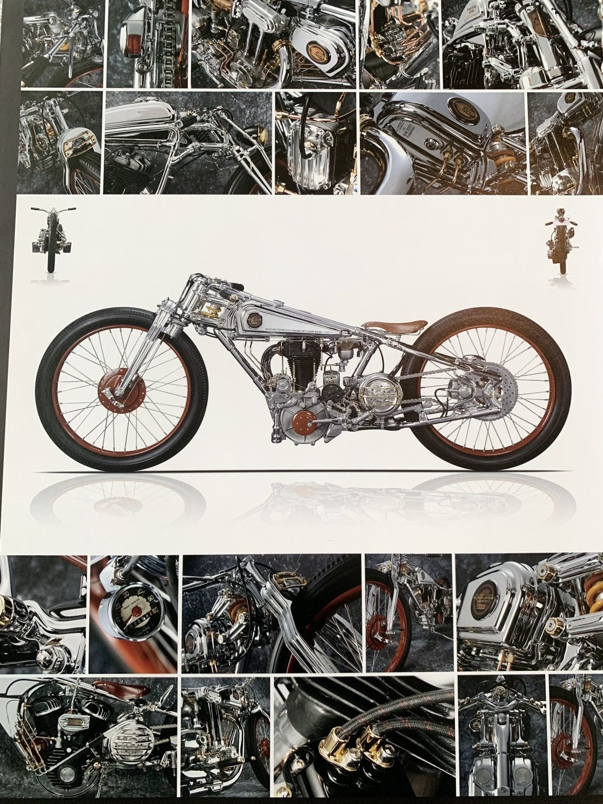 Chrome Hearts Chrome Hearts Bike rare 8x11 cutout Poster | Grailed