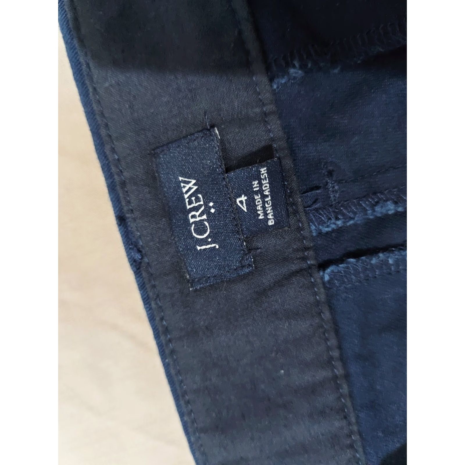 J.Crew Womens J. Crew Shorts Chino Cotton Navy Blue 4 Khaki Stretch Chino Regular Womens Menus Size 27" / US 4 / IT 40 - 4 Thumbnail