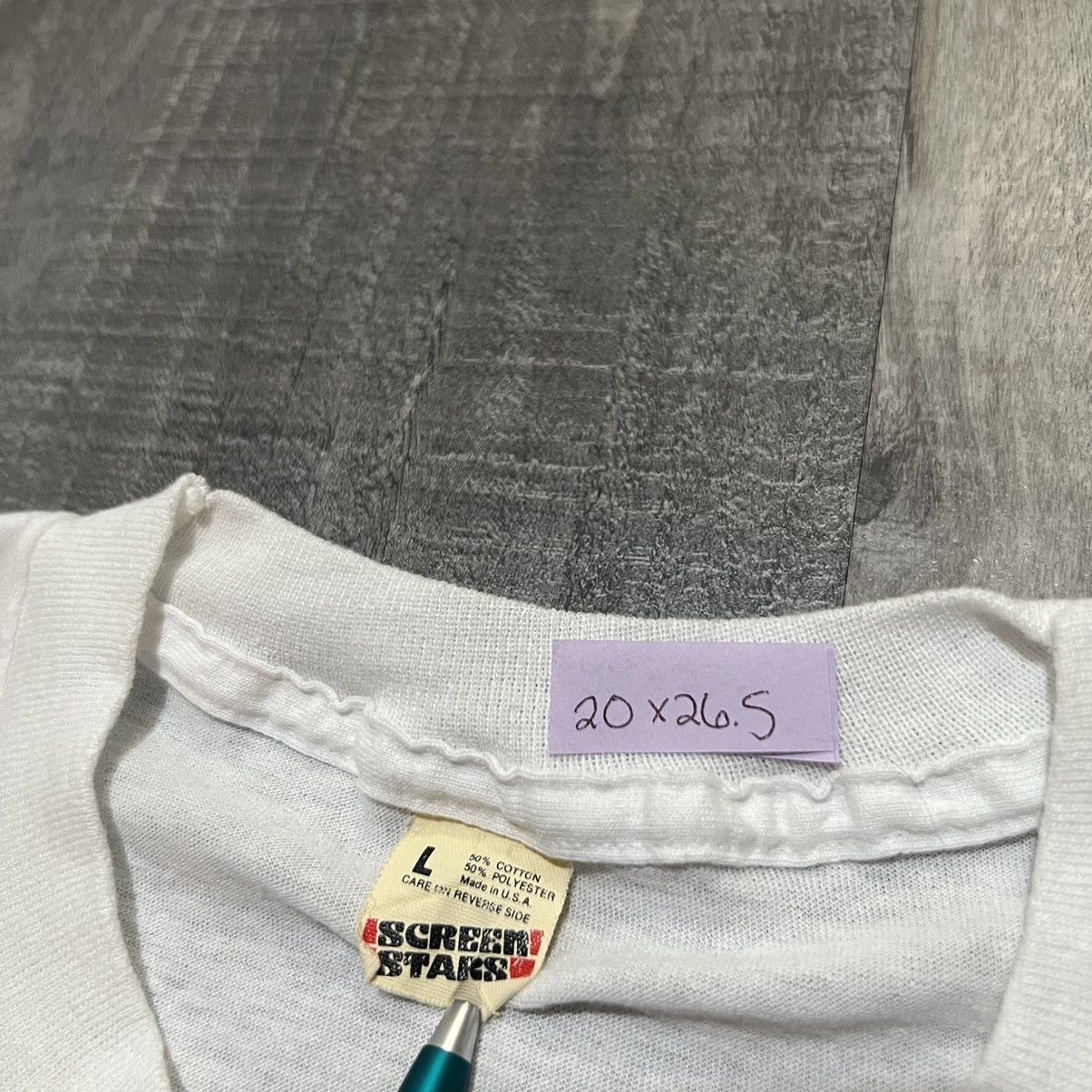 Vintage VTG Retired Svensk 1980s White Swedish Fishing Fisherman Tee Size US L / EU 52-54 / 3 - 4 Thumbnail