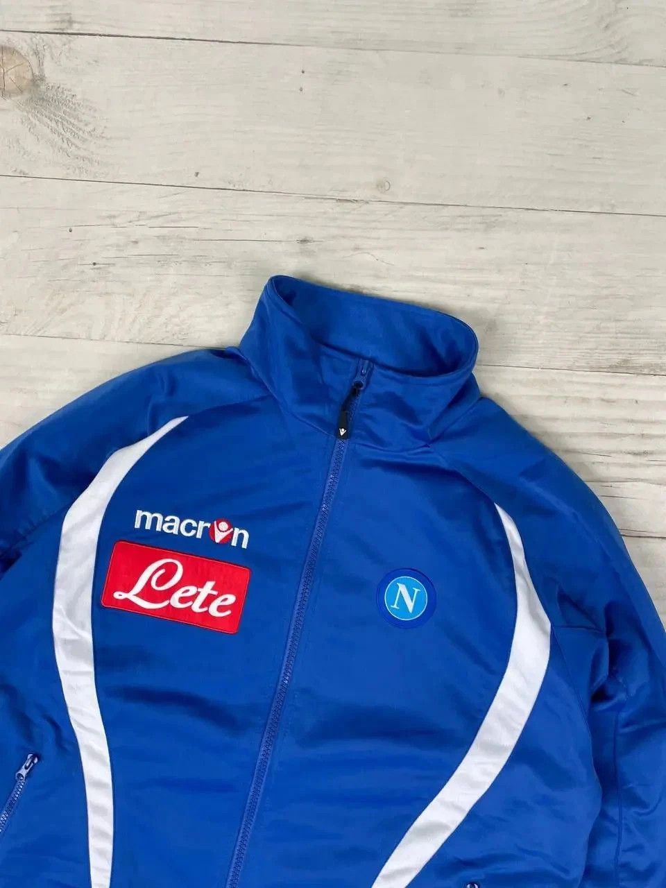 Macron Macron SSC Napoli 2009 2010 Track Jacket Football Soccer Size US S / EU 44-46 / 1 - 2 Thumbnail