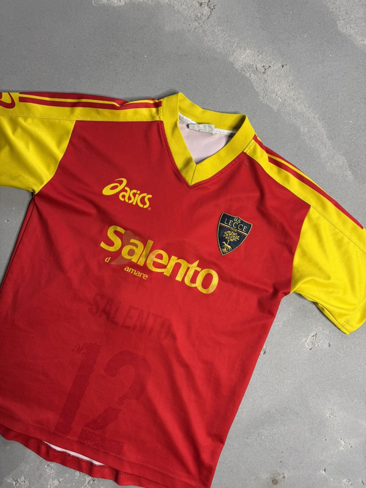 Asics × Vintage ASICS LECCE SERIE A ITALY HOME JERSEY VTG Size US M / EU 48-50 / 2 - 3 Thumbnail