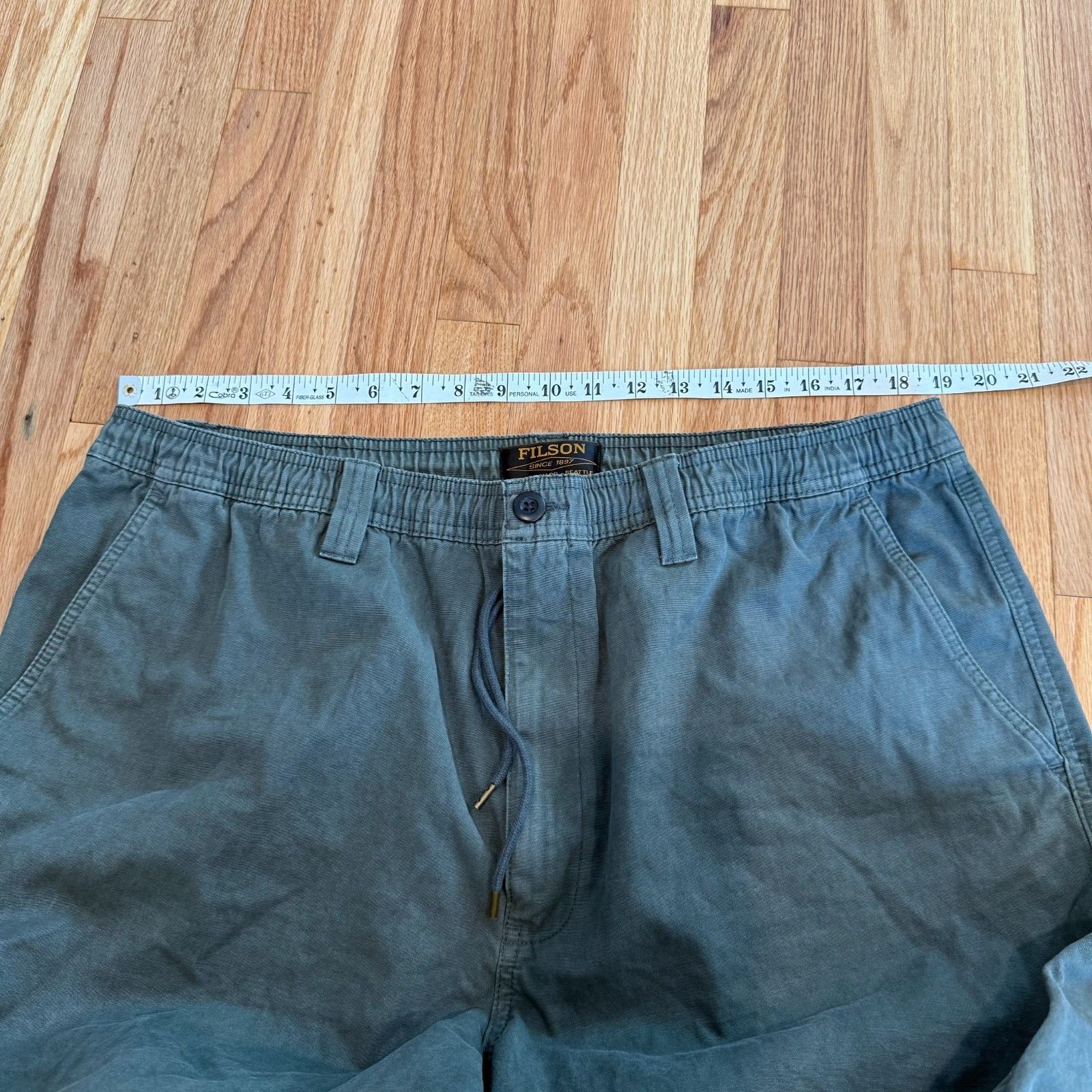 Filson Filson Oakville Canvas Drawstring Pants in Grey Oliv Size US 36 / EU 52 - 4 Thumbnail