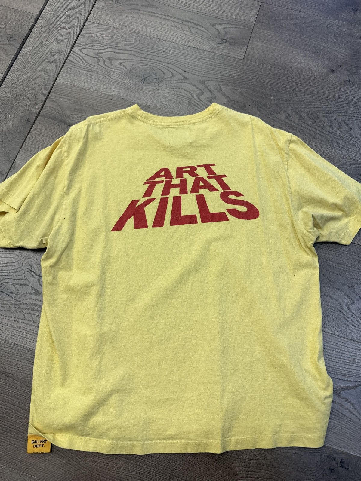 Gallery Dept. Gallery dept atk art that kills yellow t shirt large Size US L / EU 52-54 / 3 - 2 Thumbnail