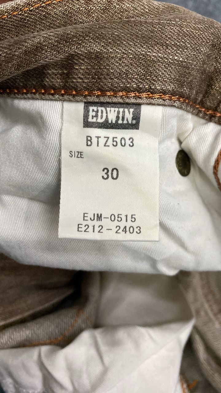 Edwin 💥Best Offer💥Vintage Edwin Blue Trip Distressed Denim Size US 33 - 17 Thumbnail