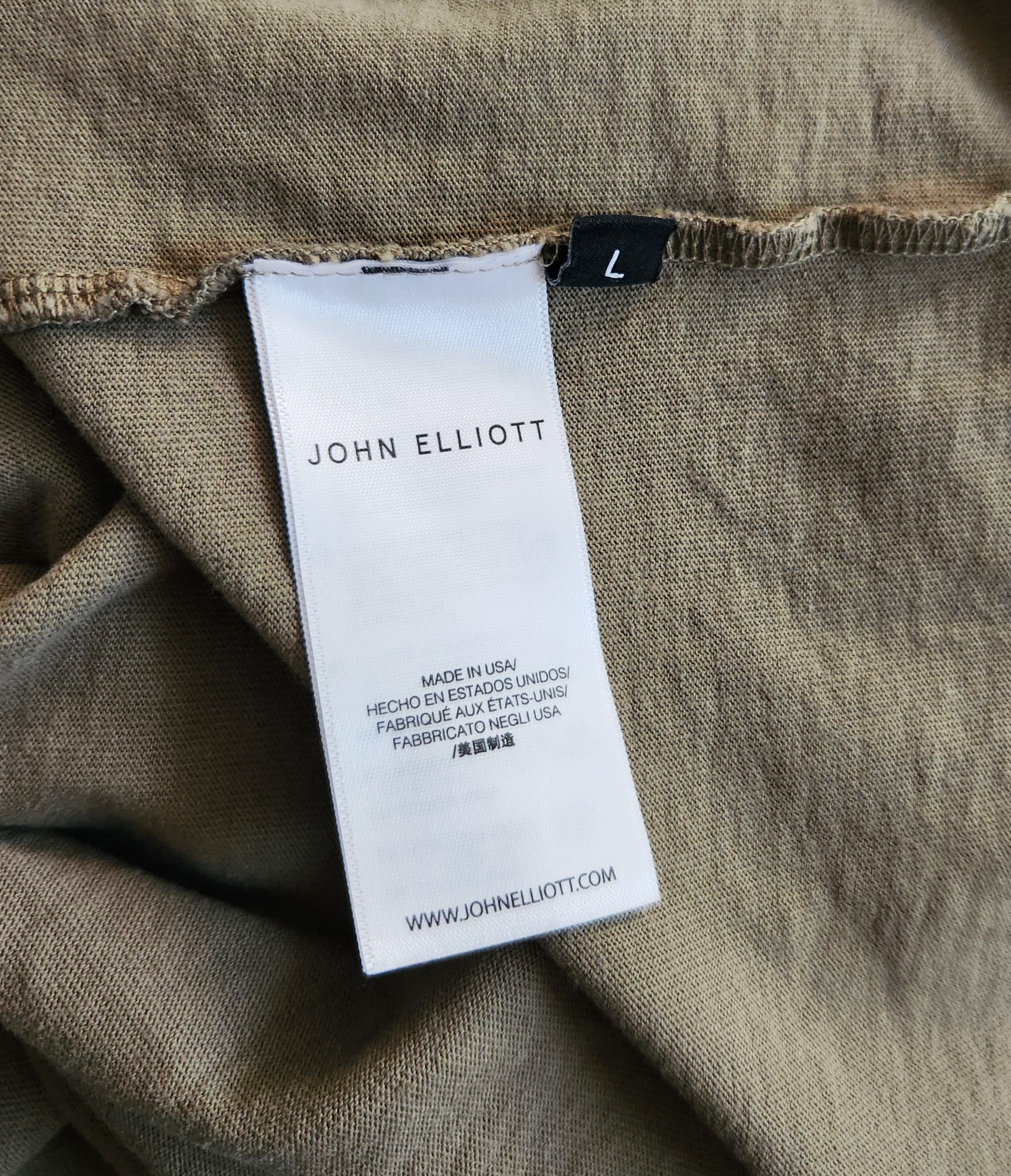 Designer John Elliott Salt Wash Rodeo Pocket Sleeveless Tee Olive L Size US L / EU 52-54 / 3 - 3 Thumbnail