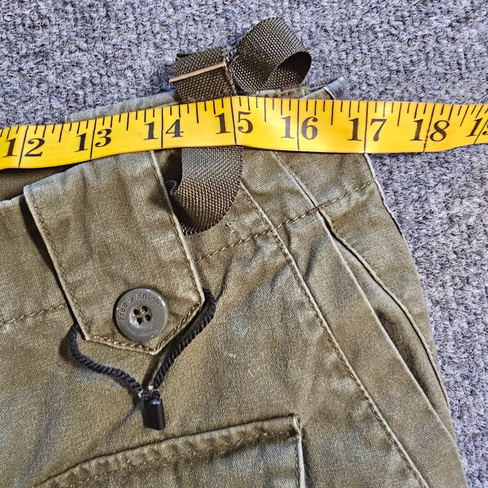 Vintage Free Knight Pants Mens 31 Green Cargo Tactical Military Zippers Pockets Casual Size US 31 - 7 Thumbnail