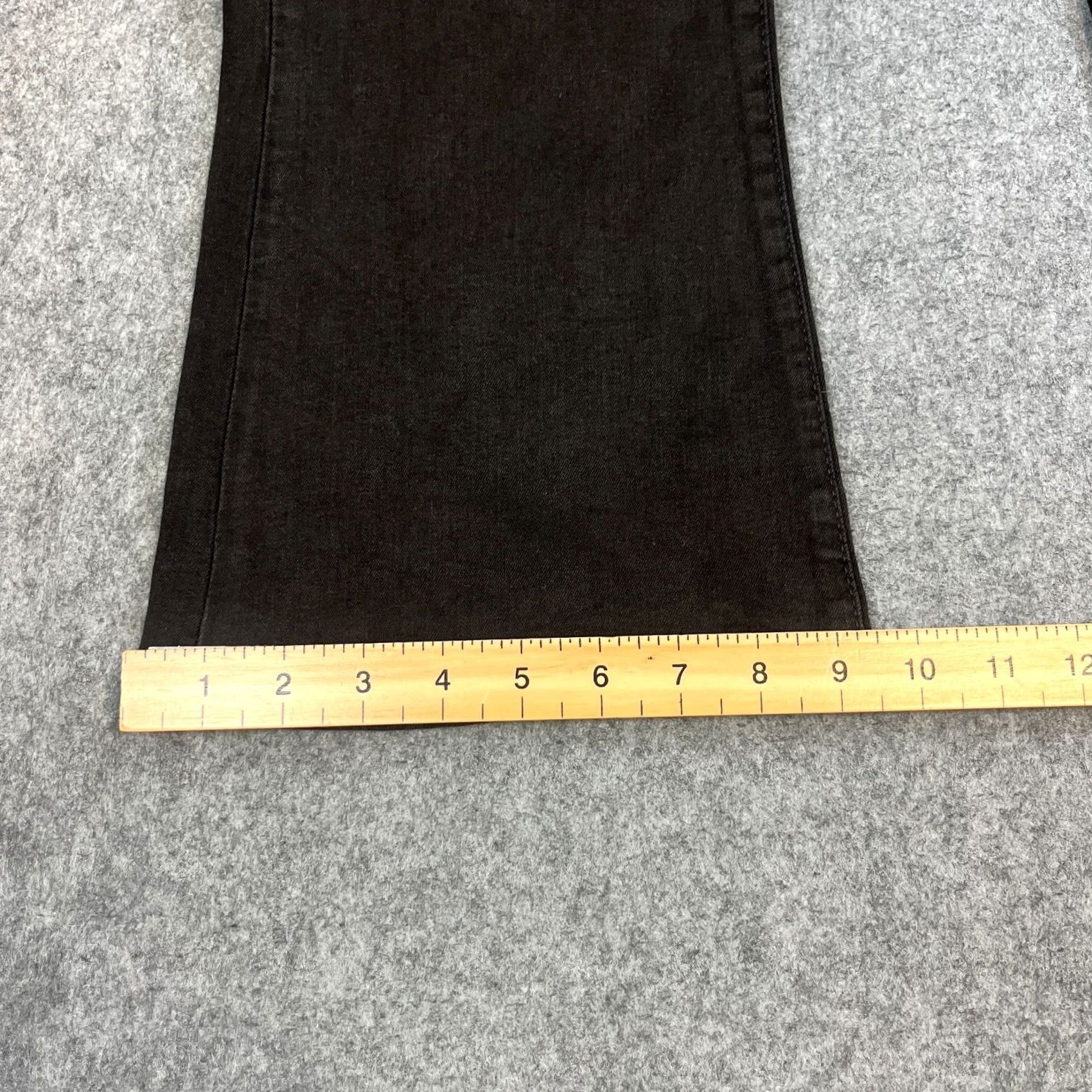 7 For All Mankind 7 For All Mankind Womens Jeans Bootcut Flare 32 Black Stretch Regular 32in 5-Pocket Denim Jeans Womens Checks Brown? Size 34" / US 12 / IT 48 - 3 Thumbnail