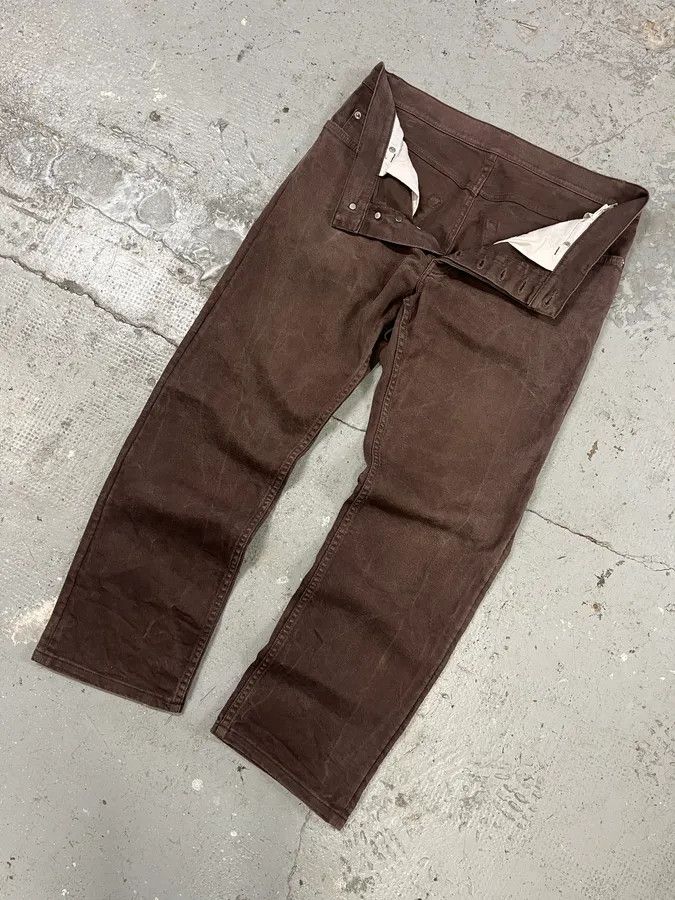 Helmut Lang × Vintage Helmut Lang Brown Classic Faded Pants Size US 32 / EU 48 - 3 Thumbnail