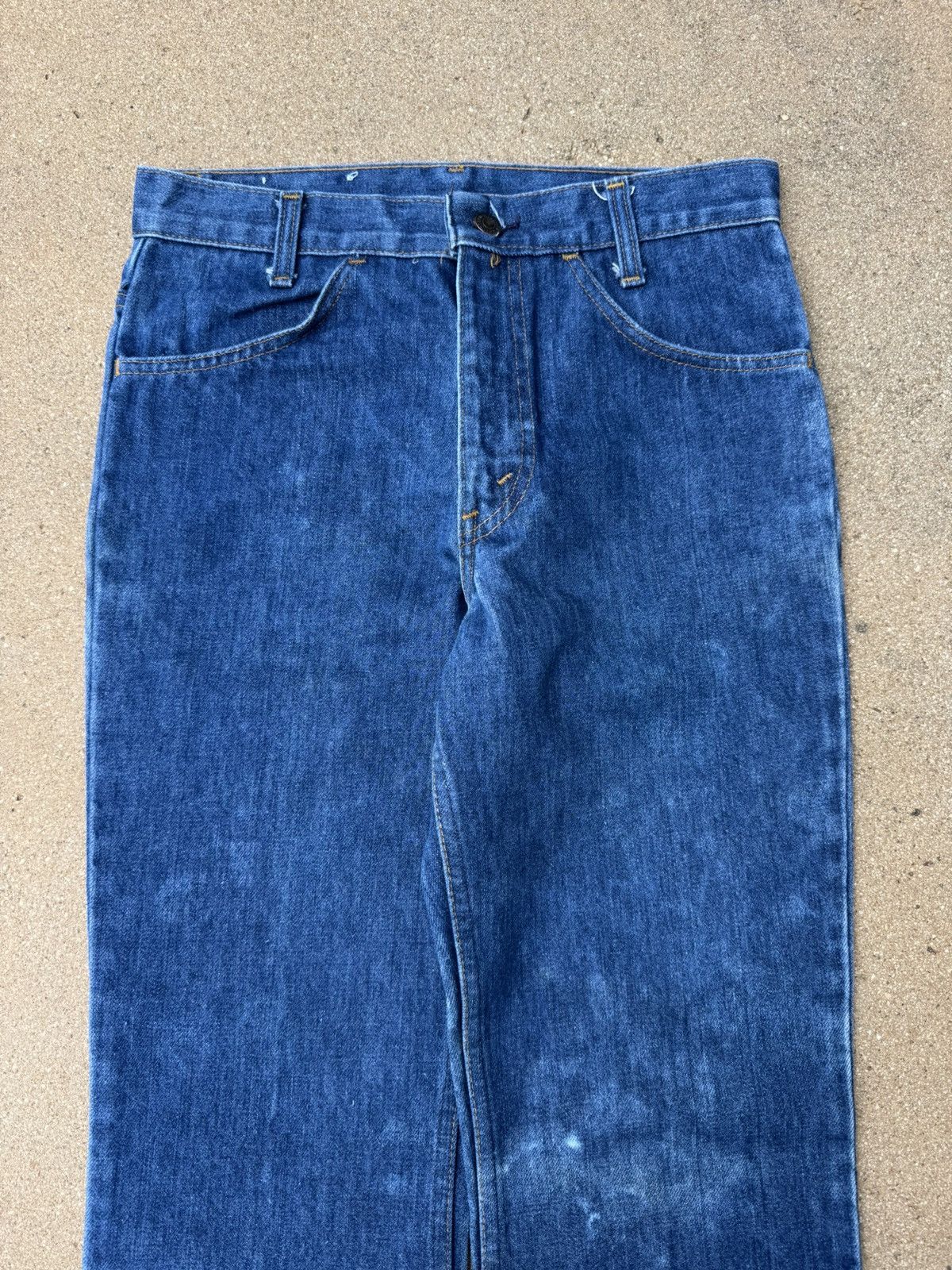 Levi's × Vintage Vtg 70’s Levi’s 646 Orange Tab Bellbottom Flare Jeans 29x30 Size US 29 - 4 Thumbnail