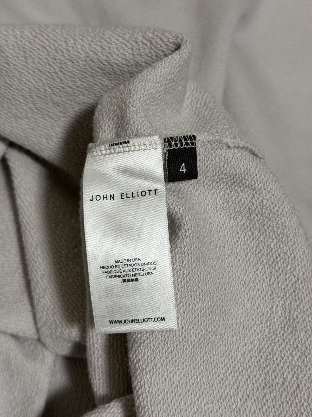 John Elliott 🔥John Elliott Beach Crew 2 Cotton-Jersey Sweatshirt/Pullover Size US XL / EU 56 / 4 - 5 Thumbnail