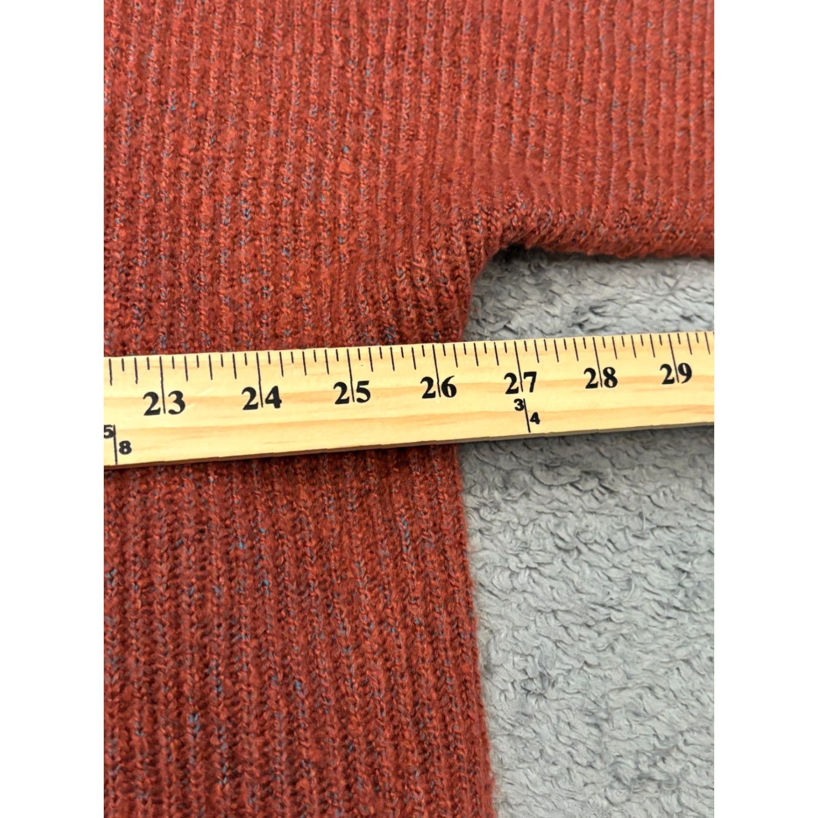 Vintage Cabi Style 3162 Rosewood Button Wrap Cardigan Sweater Rust Womens XL Knit Cardigan Shirt? Size XL / US 12-14 / IT 48-50 - 3 Thumbnail
