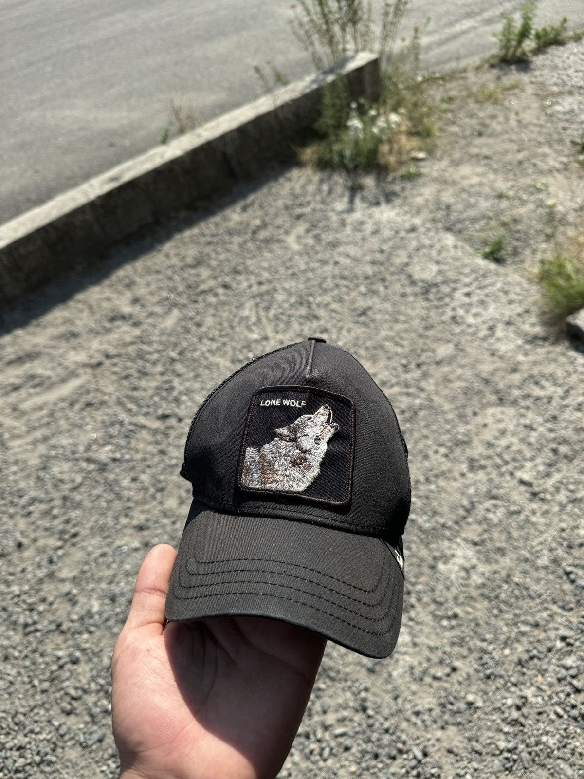 Goorin Bros. × Vintage Mens Goorin Bros The Lone Wolf cap hats Size ONE SIZE - 1 Thumbnail
