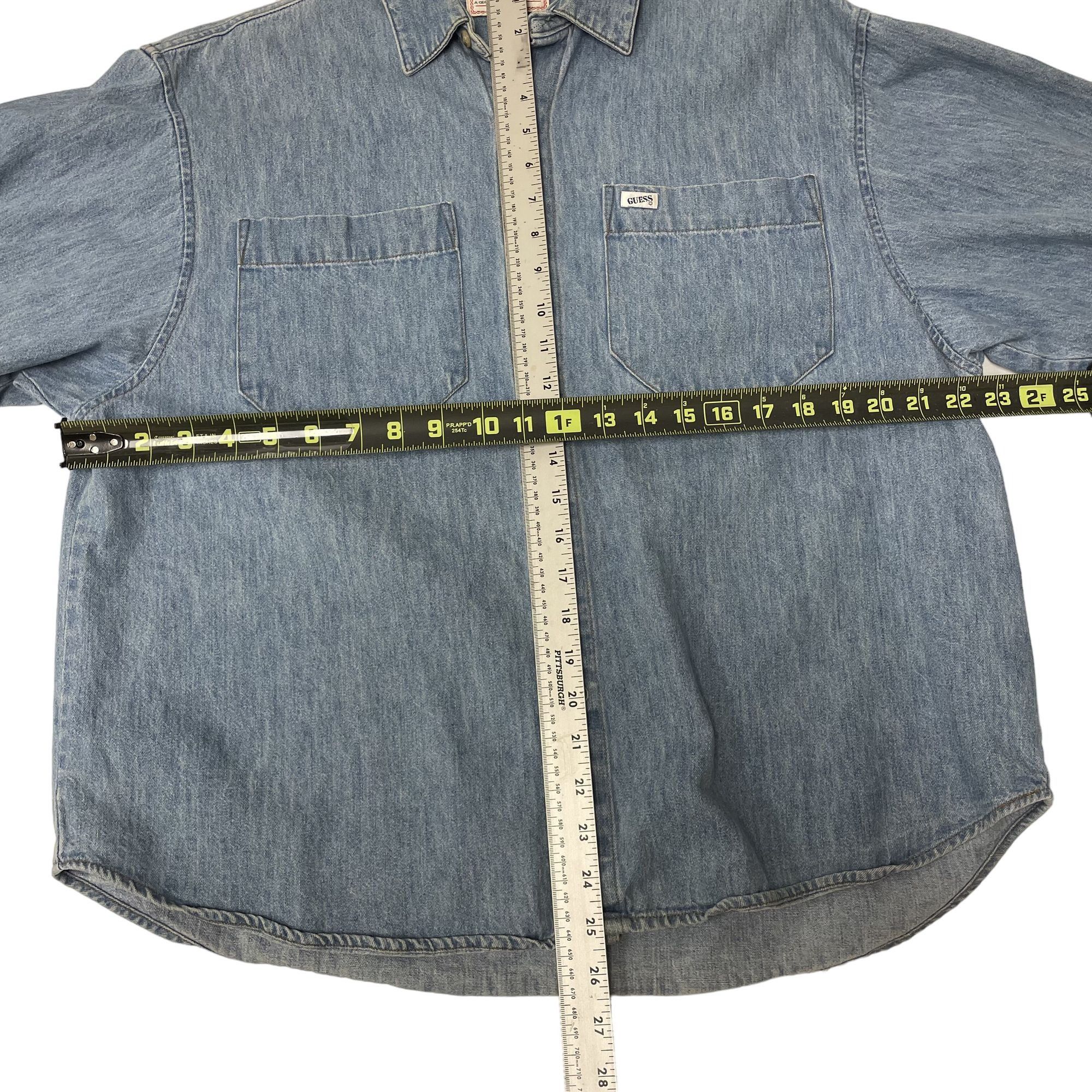 Guess Vtg Georges Marciano Blue Jean Btn Up Streetwear Shirt Size US S / EU 44-46 / 1 - 6 Thumbnail
