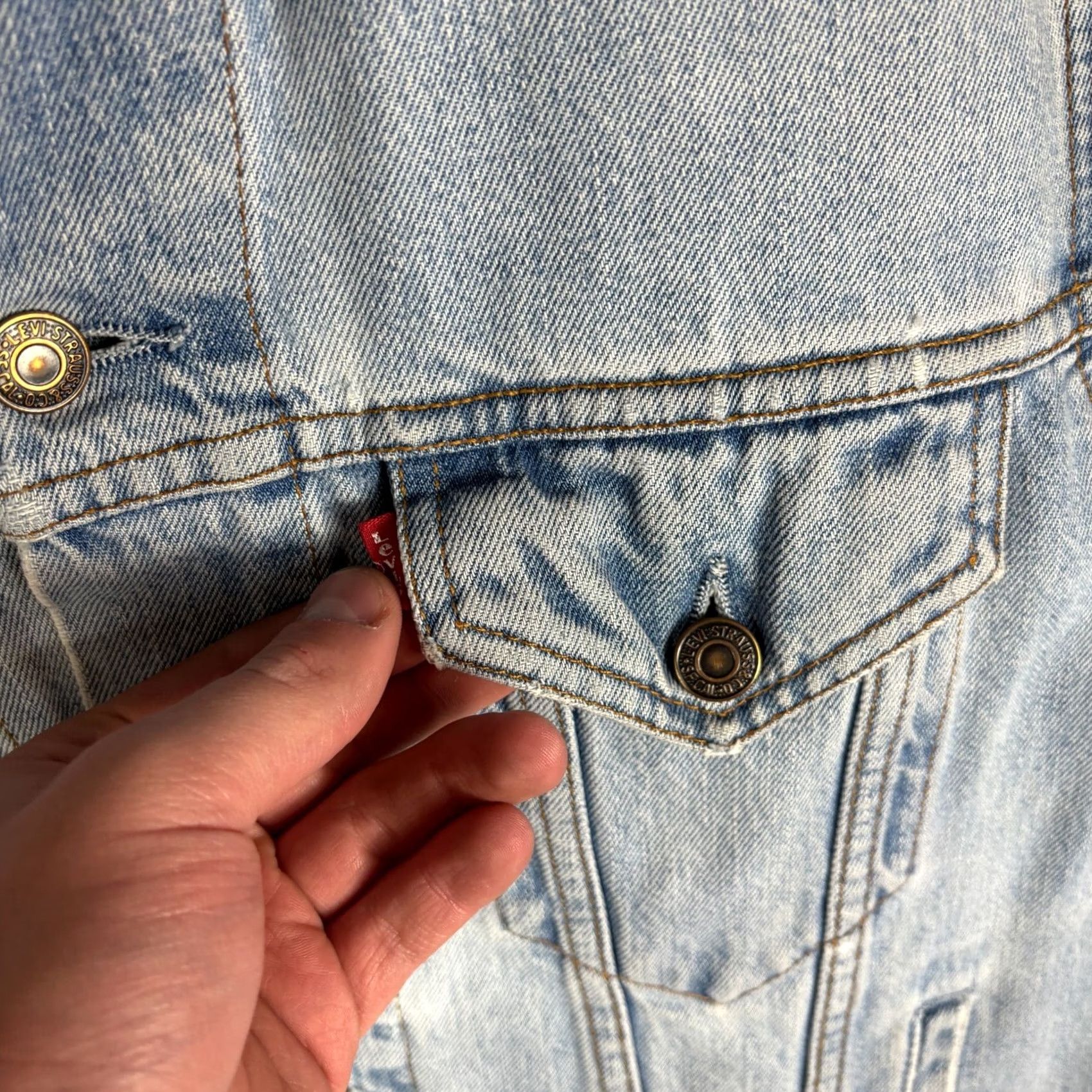 Levi's Levi's Denim Jacket Blue Cotton Size M Men Jacket Denim Blue M Size US M / EU 48-50 / 2 - 6 Thumbnail
