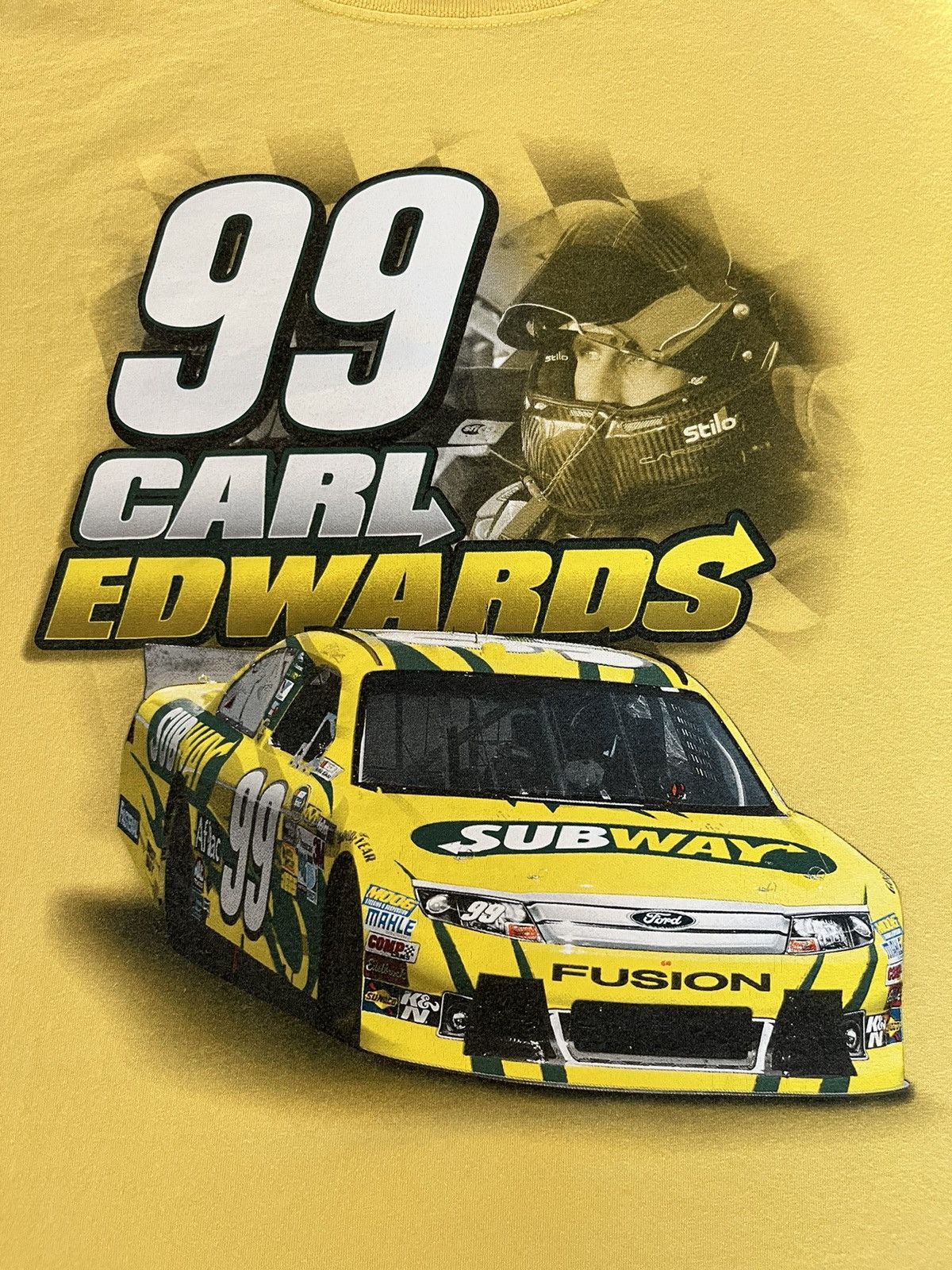 Chase Authentics × Vintage Vintage 00’s Carl Edwards #99 Nascar Racing T-Shirt Size US XL / EU 56 / 4 - 5 Thumbnail