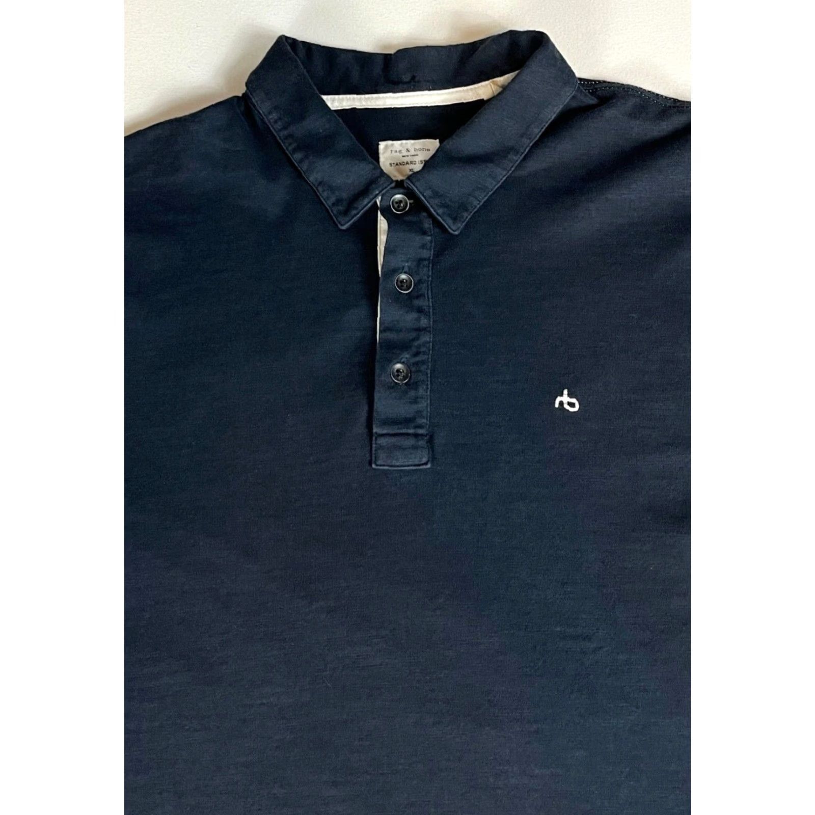 Rag & Bone rag & bone Men's Polo Shirt XL Black Classic Polo Shirt Mens XL Rag & Bone NYC Size US XL / EU 56 / 4 - 2 Thumbnail