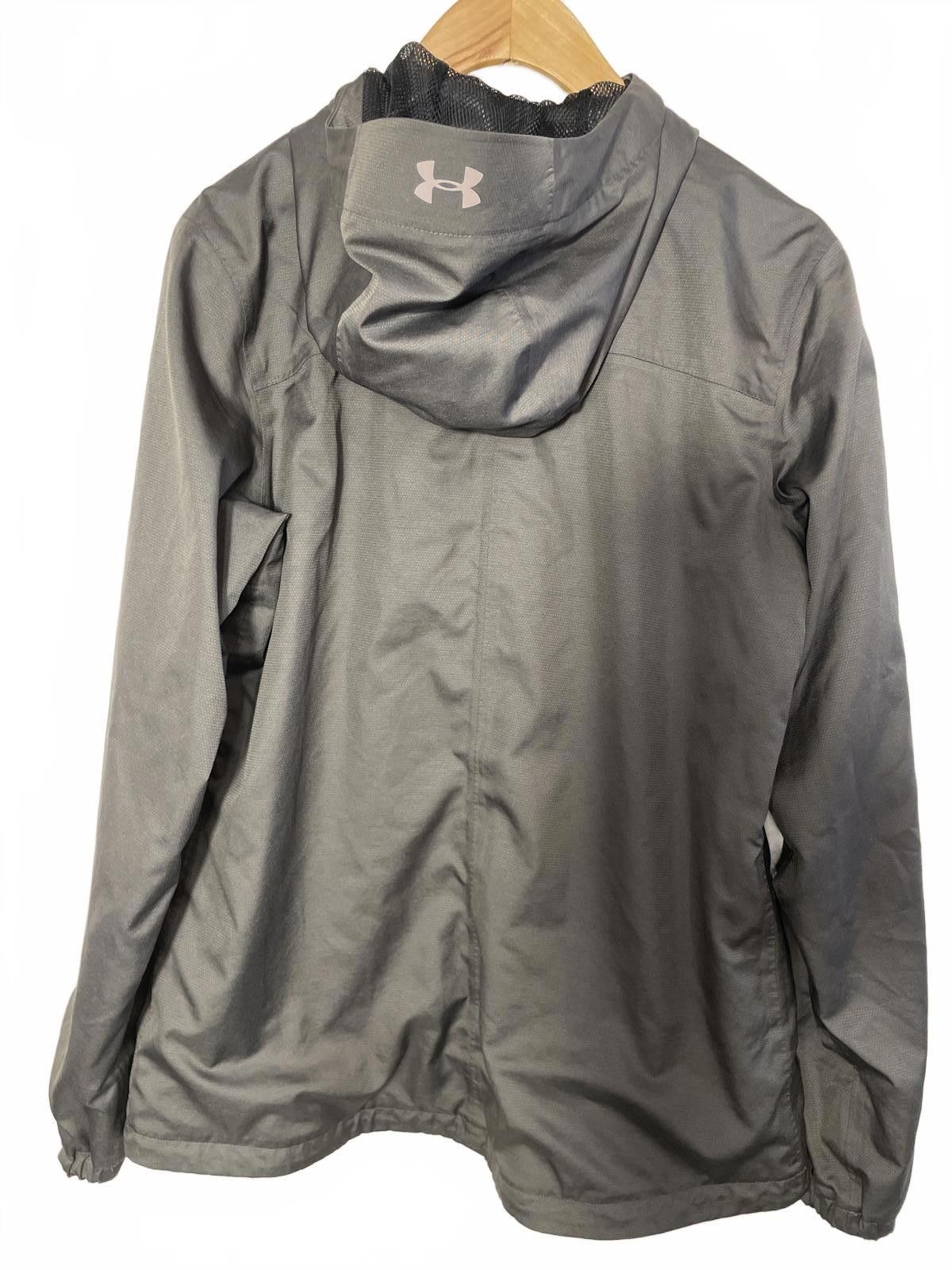 Under Armour Under Armour Windbreaker Jacket Women's Sz Small Gray Sporty Size S / US 4 / IT 40 - 4 Thumbnail