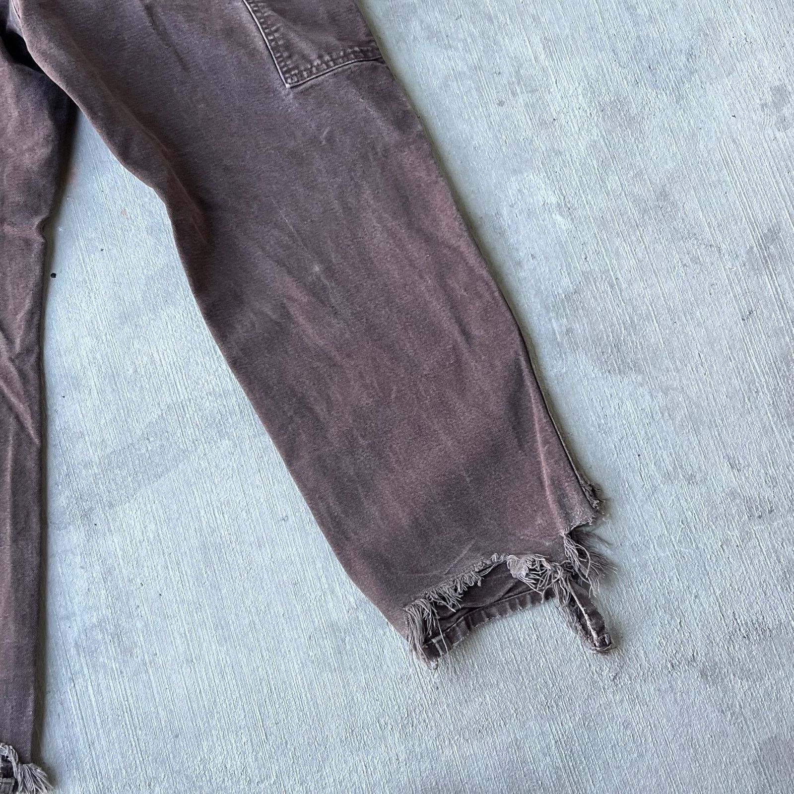 Carhartt × Vintage Carhartt brown faded double knee work wear carpenter pants Size US 32 / EU 48 - 8 Thumbnail