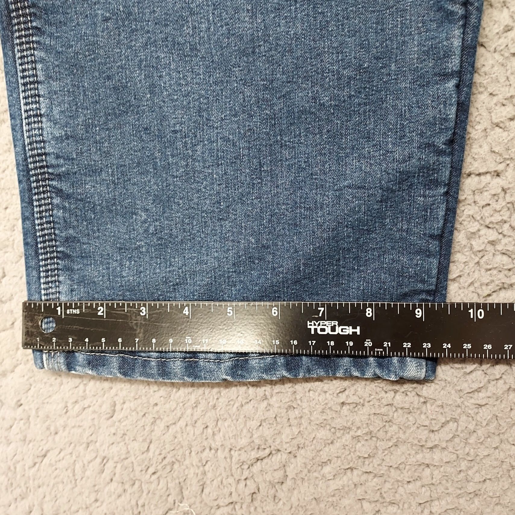 Wrangler Wrangler Jeans Mens 36x30 Denim Carpenter Pants Dark Blue Fleece Lined 5-Pocket Regular Straight Jeans (36x29) Mens Size US 30 / EU 46 - 7 Thumbnail