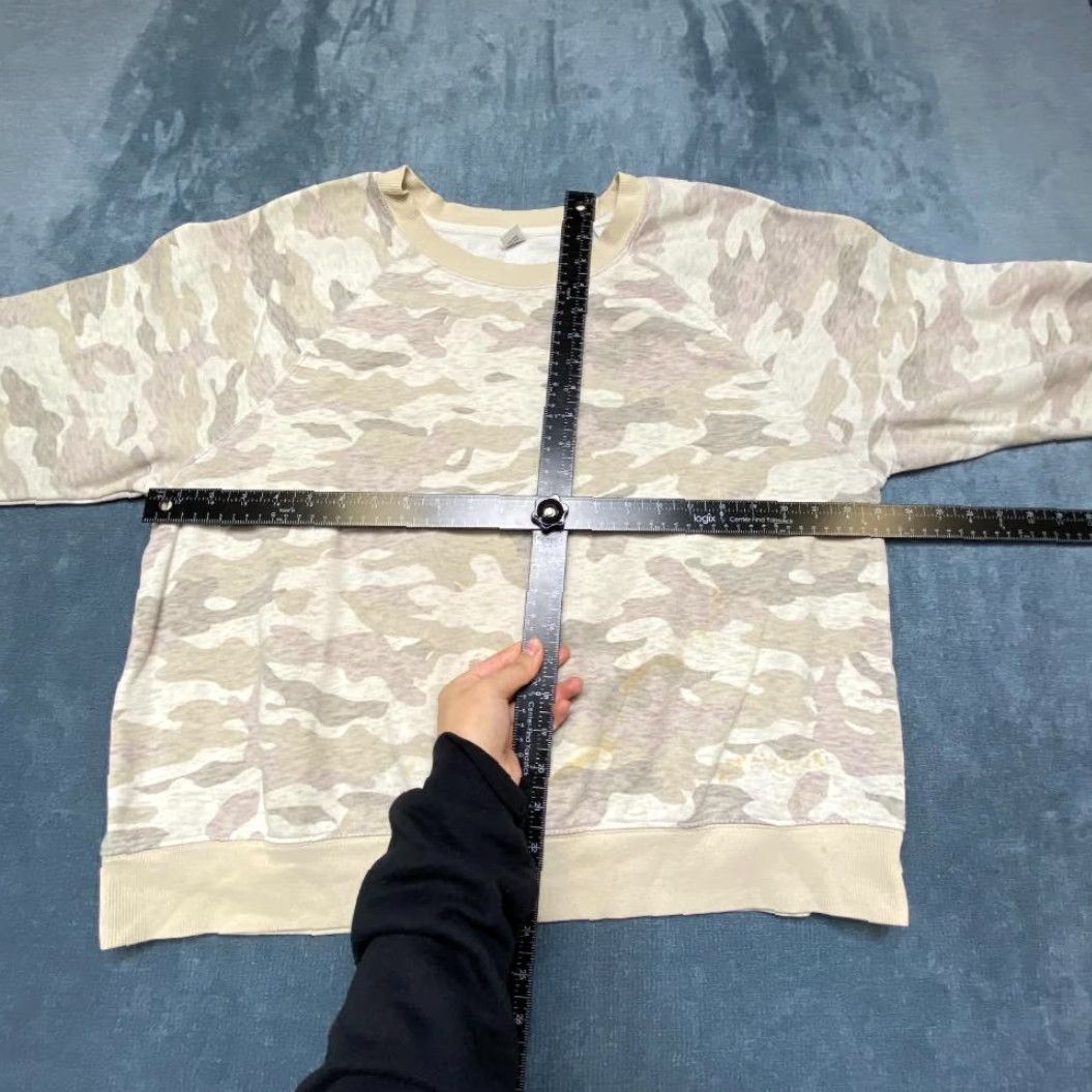 Old Navy Old Navy Sweatshirt Mens XL Beige Camouflage Raglan Sleeve Outdoor Size US XL / EU 56 / 4 - 7 Thumbnail