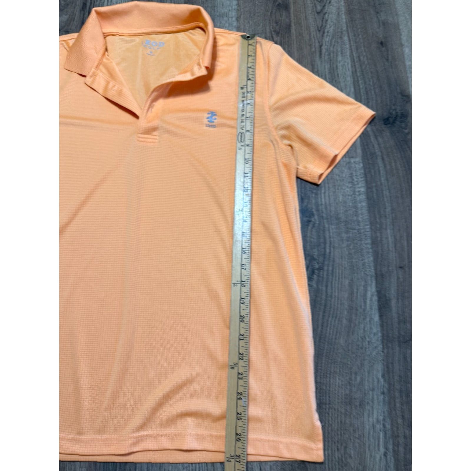 Izod IZOD Polo Shirt Men's Medium Orange Short Sleeve, Collared, Solid, Casual, Basic Style, Regular Fit, Machine Washable, Free Return, IZOD Size M / US 6-8 / IT 42-44 - 7 Thumbnail