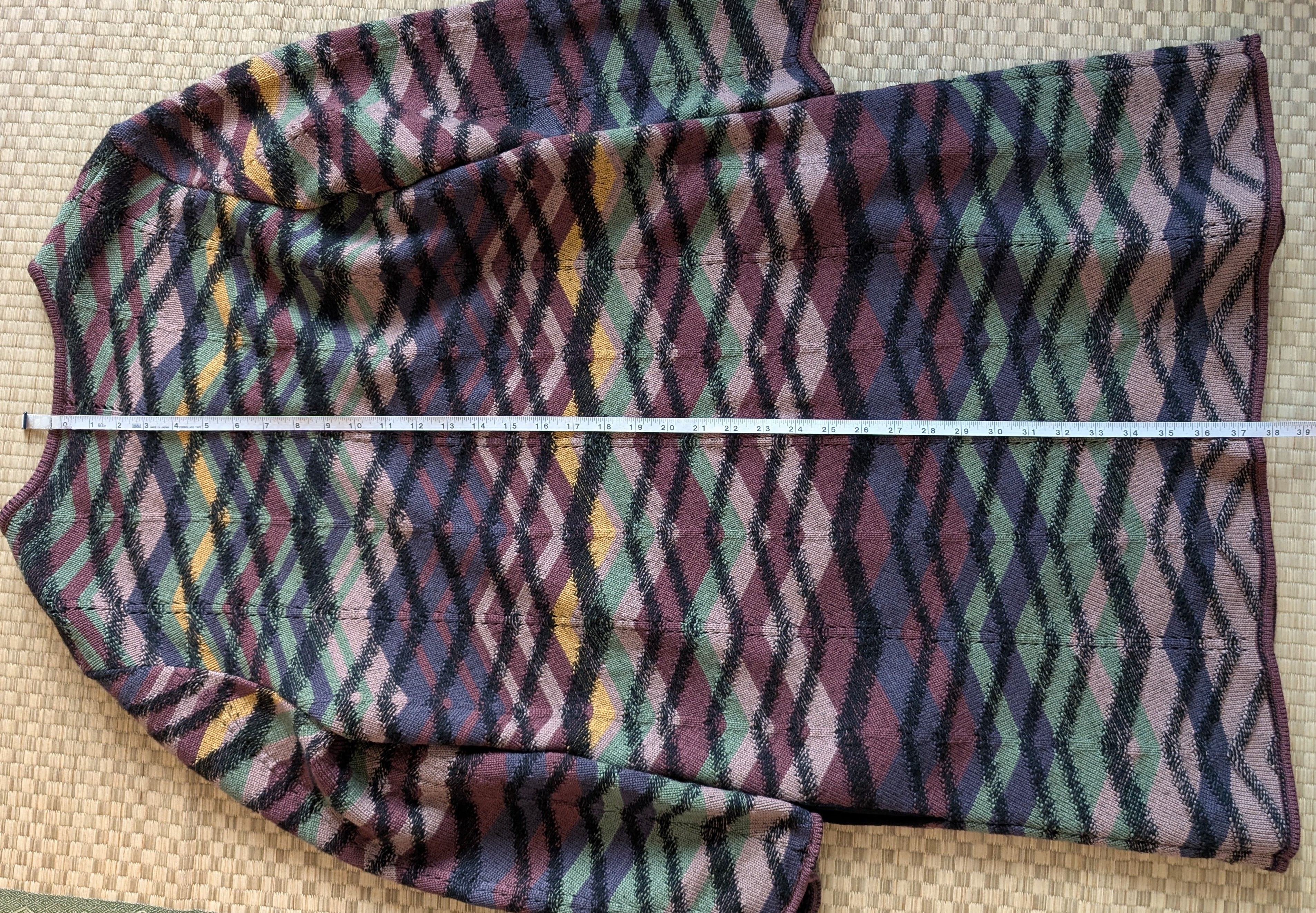 Missoni Missoni 100% Merino Wool Multicolor Cardigan Made in Italy Size XL / US 12-14 / IT 48-50 - 9 Thumbnail
