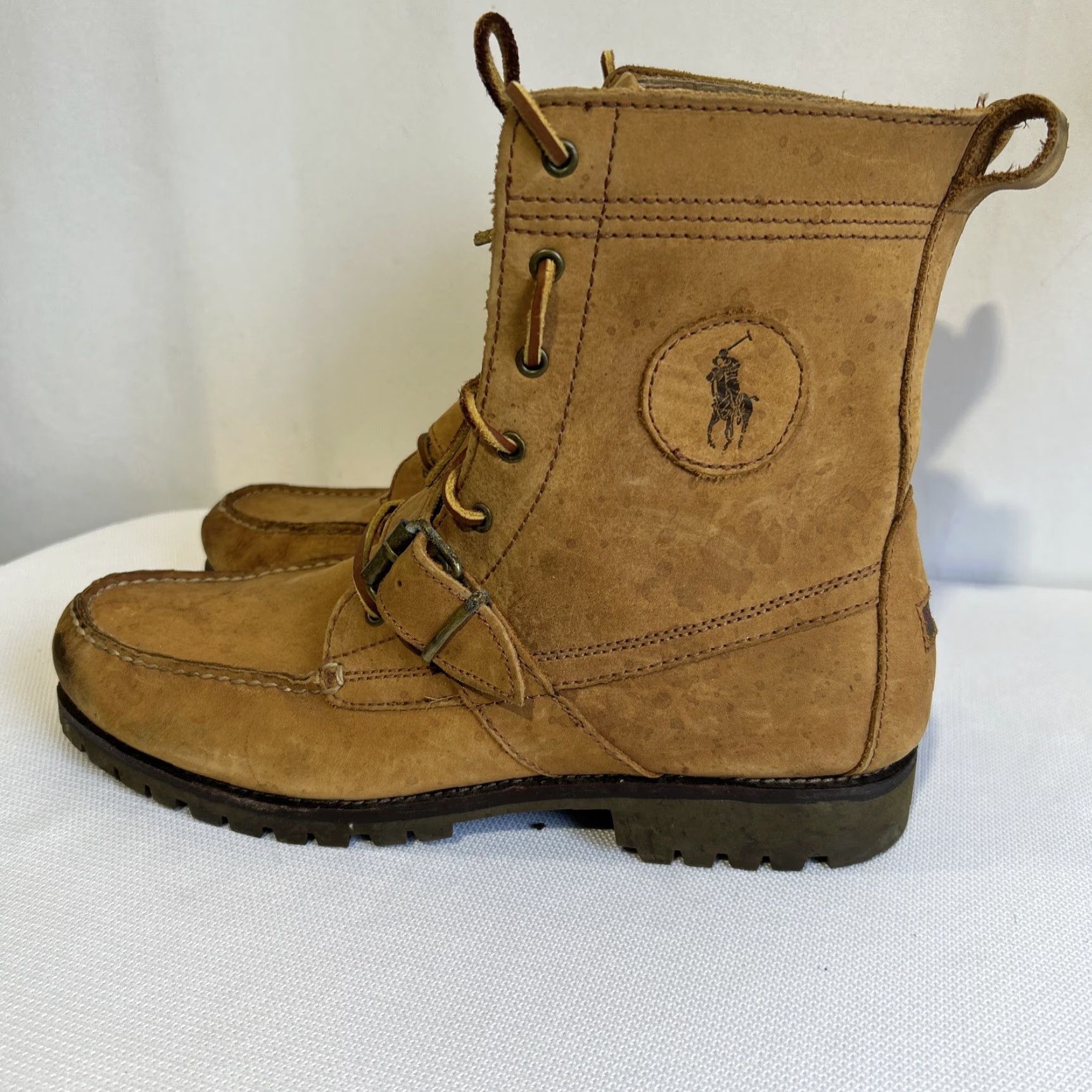 Polo Ralph Lauren Polo Ralph Lauren Ranger Boot Radbourne Combat Leather 11.5 Men Brown Leather Rubber M Size US L / EU 52-54 / 3 - 4 Thumbnail