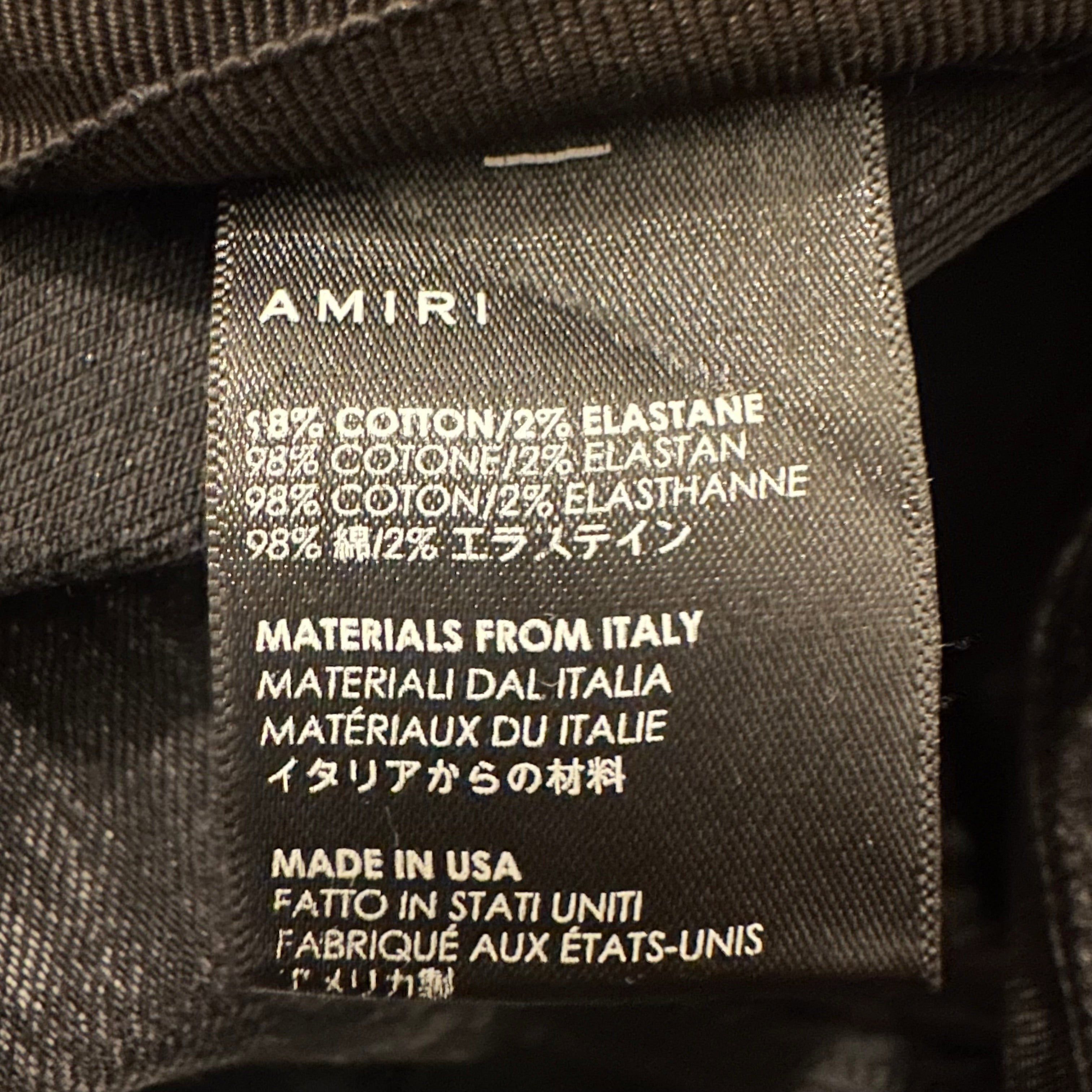 Amiri Amiri Pink Stripe Black Denim Jeans Sz 31 Size US 31 - 6 Thumbnail