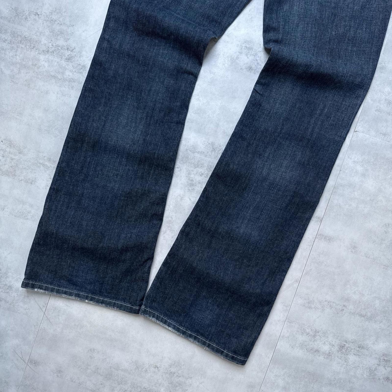 Guess Y2K Guess 00s Denim Flared Embroidered Jeans Size 27" / US 4 / IT 40 - 7 Thumbnail