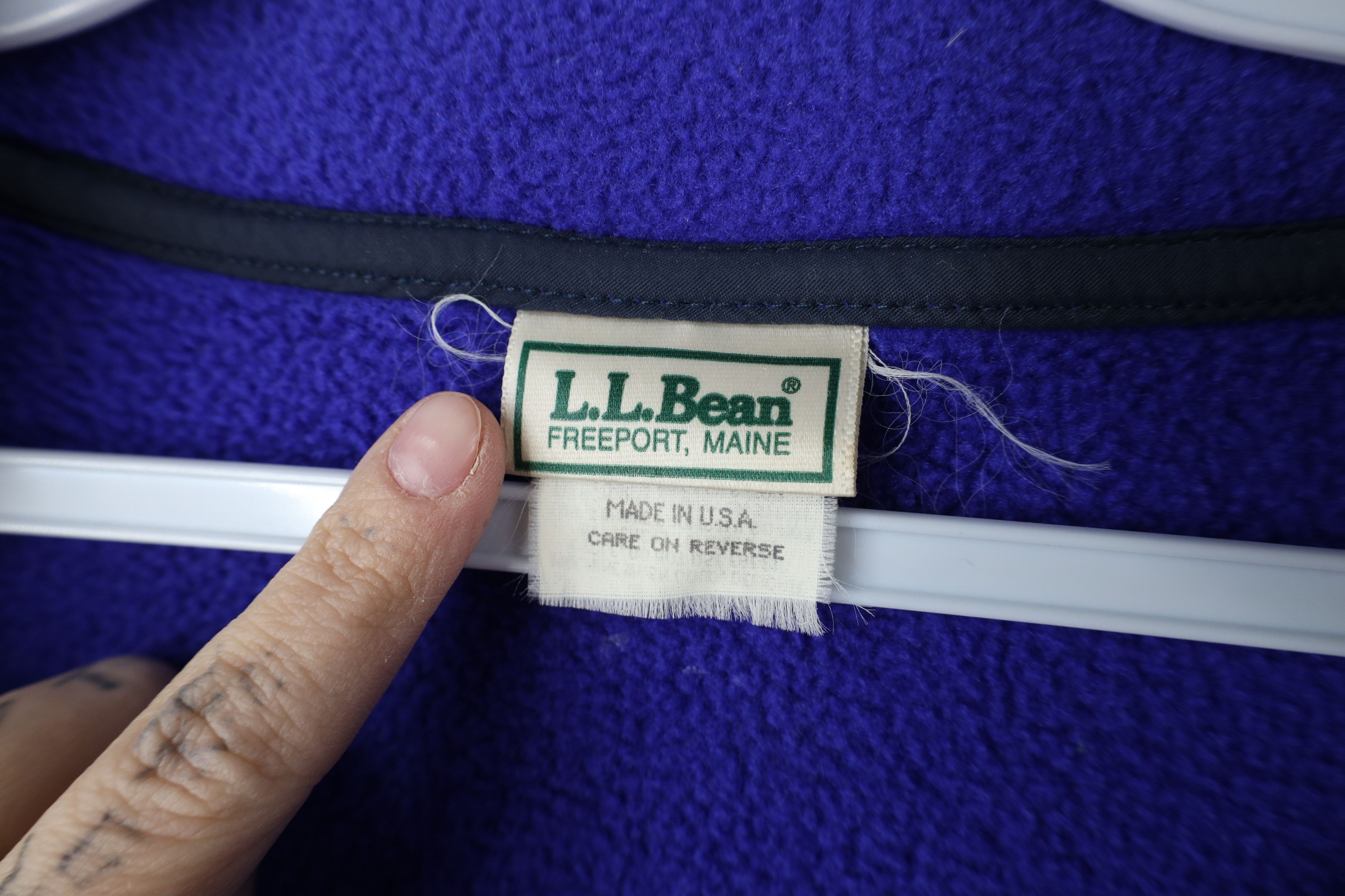 L.L. Bean × Vintage Vintage 90s LL Bean Snap Button Fleece Pullover Sweater USA Size L / US 10 / IT 46 - 9 Thumbnail