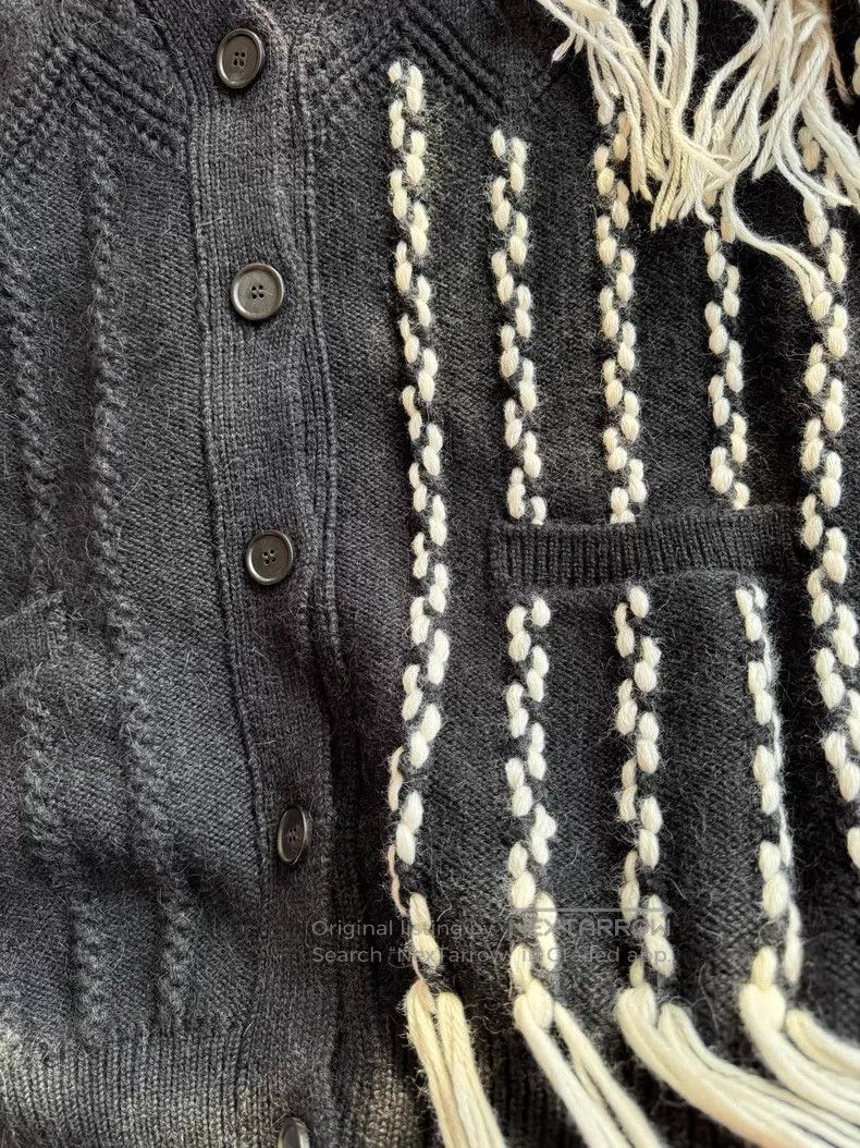 Loewe Loewe Open Front Knit Wool Sweater, 50% Wool + 46% Alpaca, Size S / US 4 / IT 40 - 3 Thumbnail
